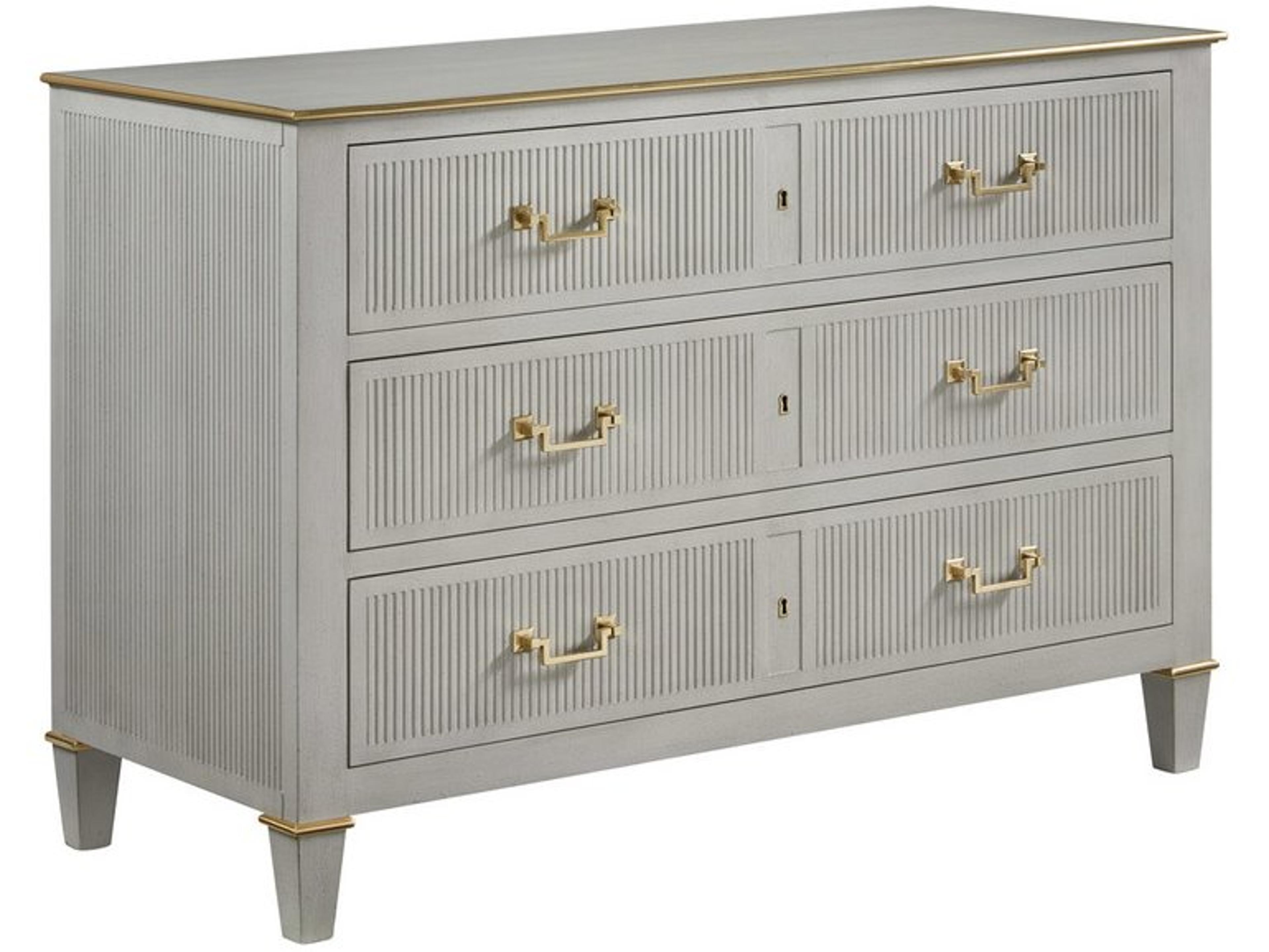 Modern History Home Copenhagen Antique Painted Grey Commode