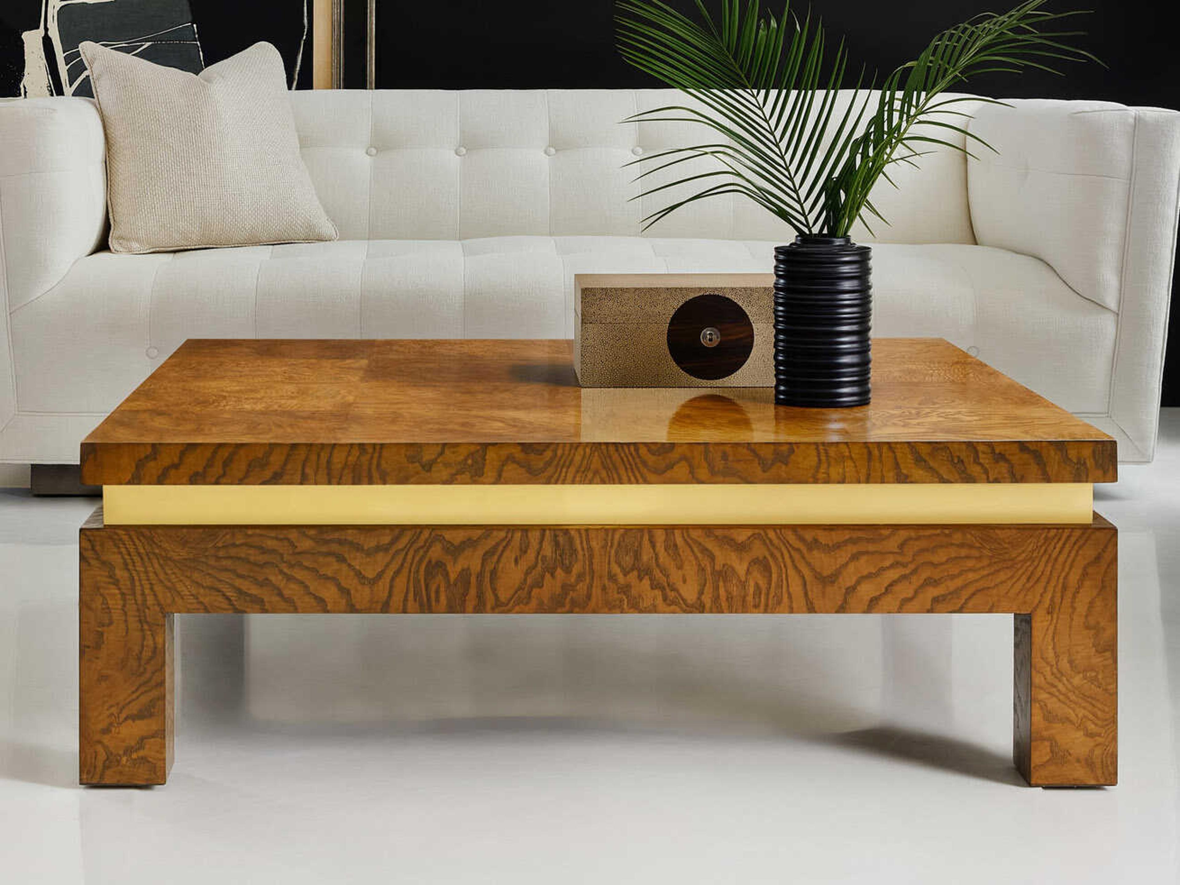 Modern History Home Kelli Rectangular Wood Coffee Table