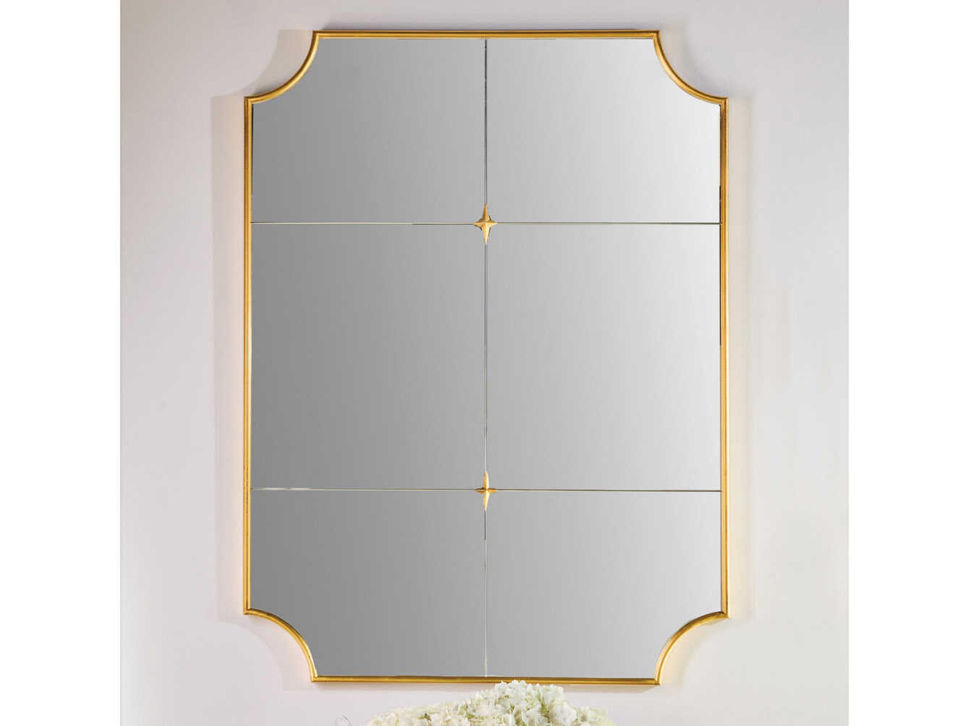 Modern History Home Landon Gold Leaf Rectangular Wall Mirror