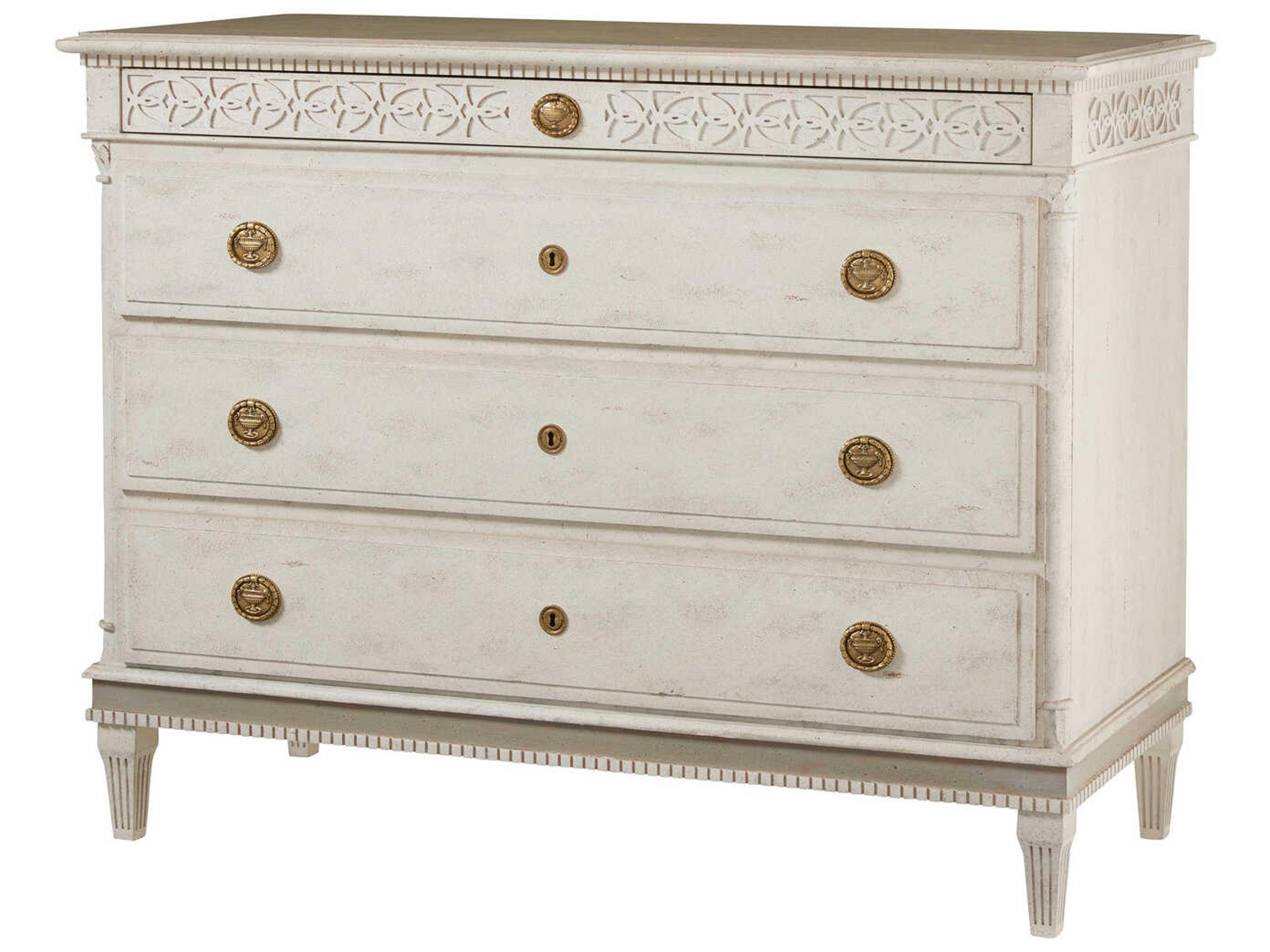 Modern History Home Gustavian White Commode