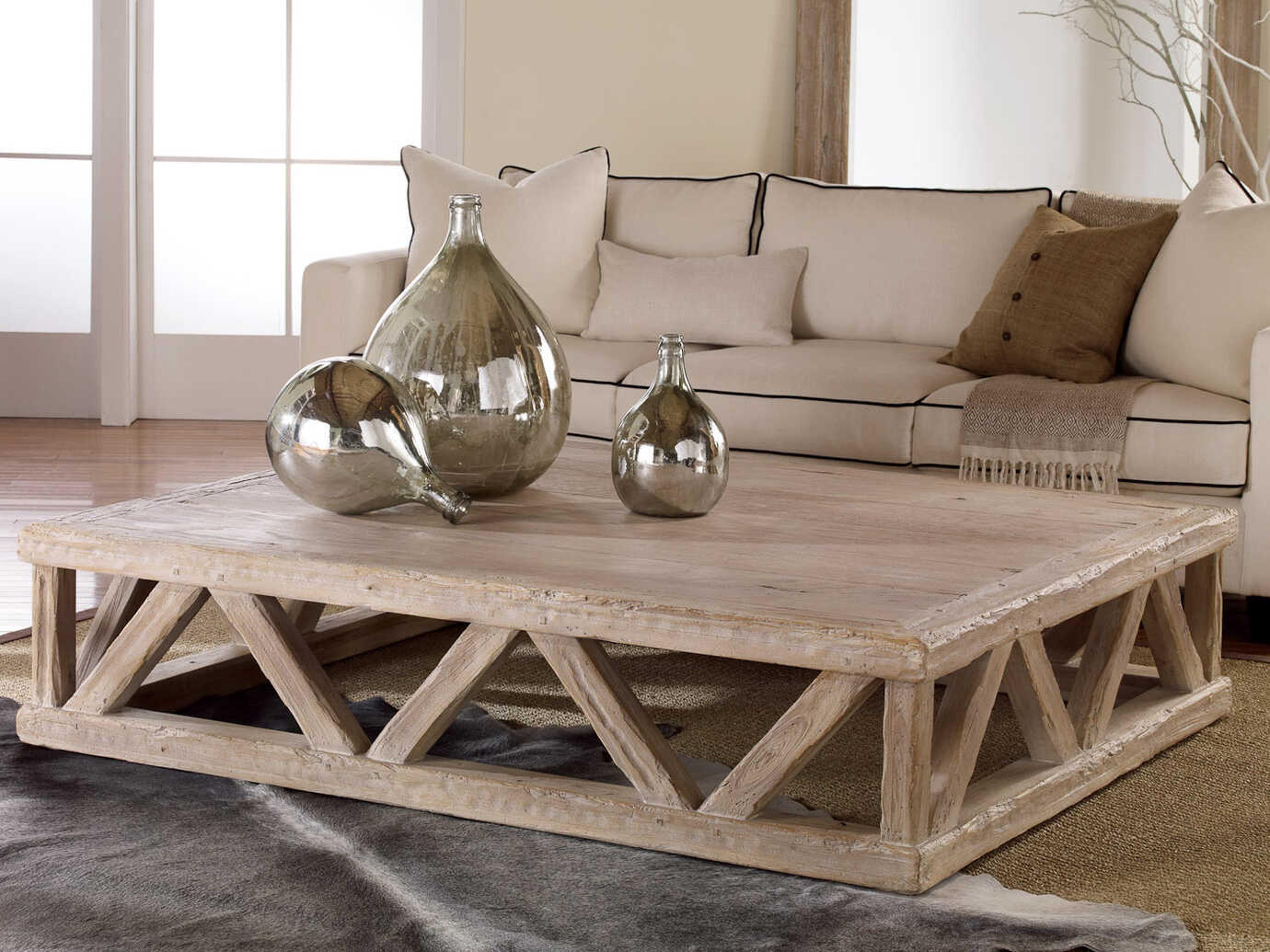 Modern History Home Rectangular Wood Coffee Table