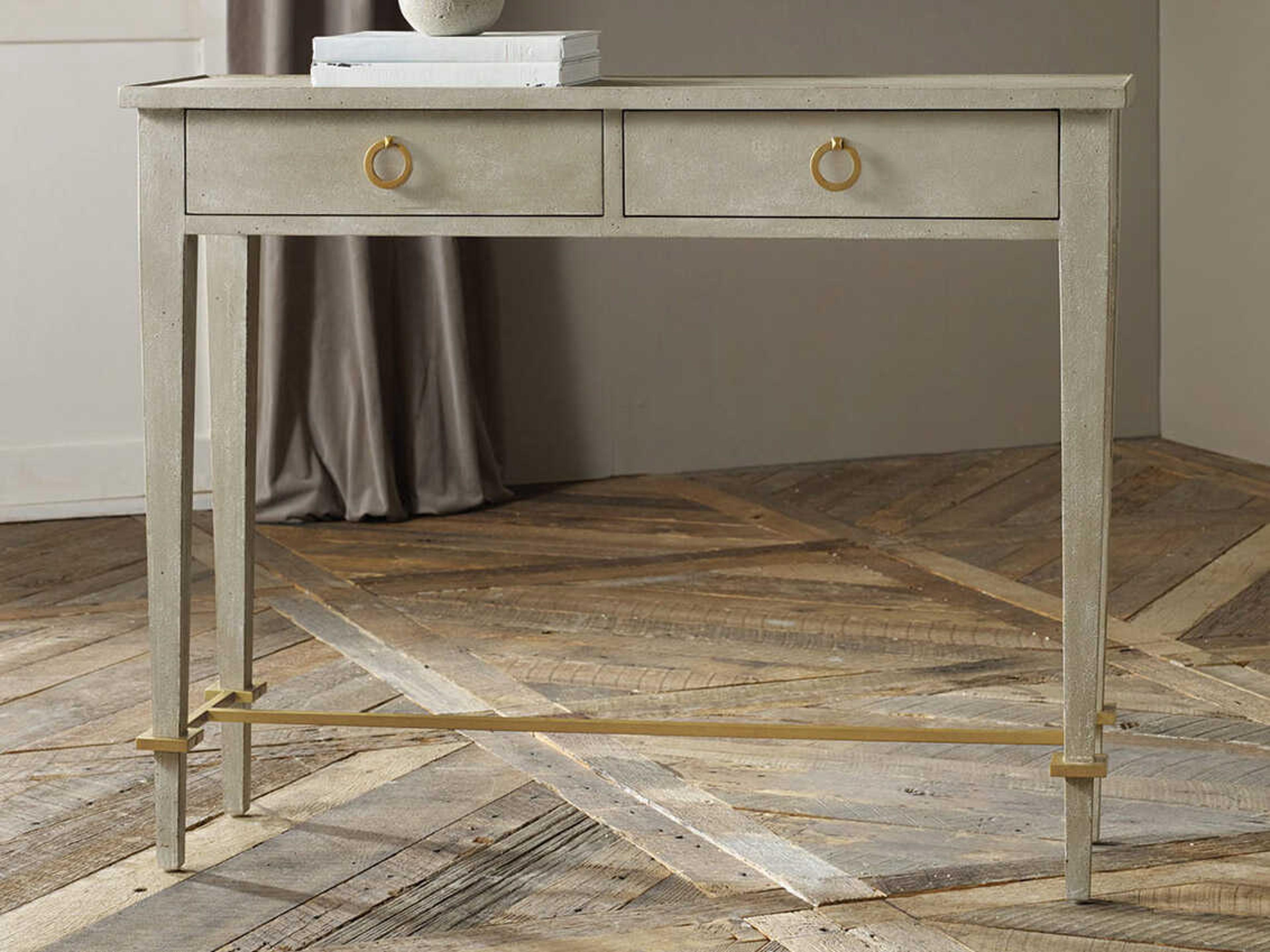 Modern History Home Modernist Rectangular Wood Painted Antique Grey Console Table