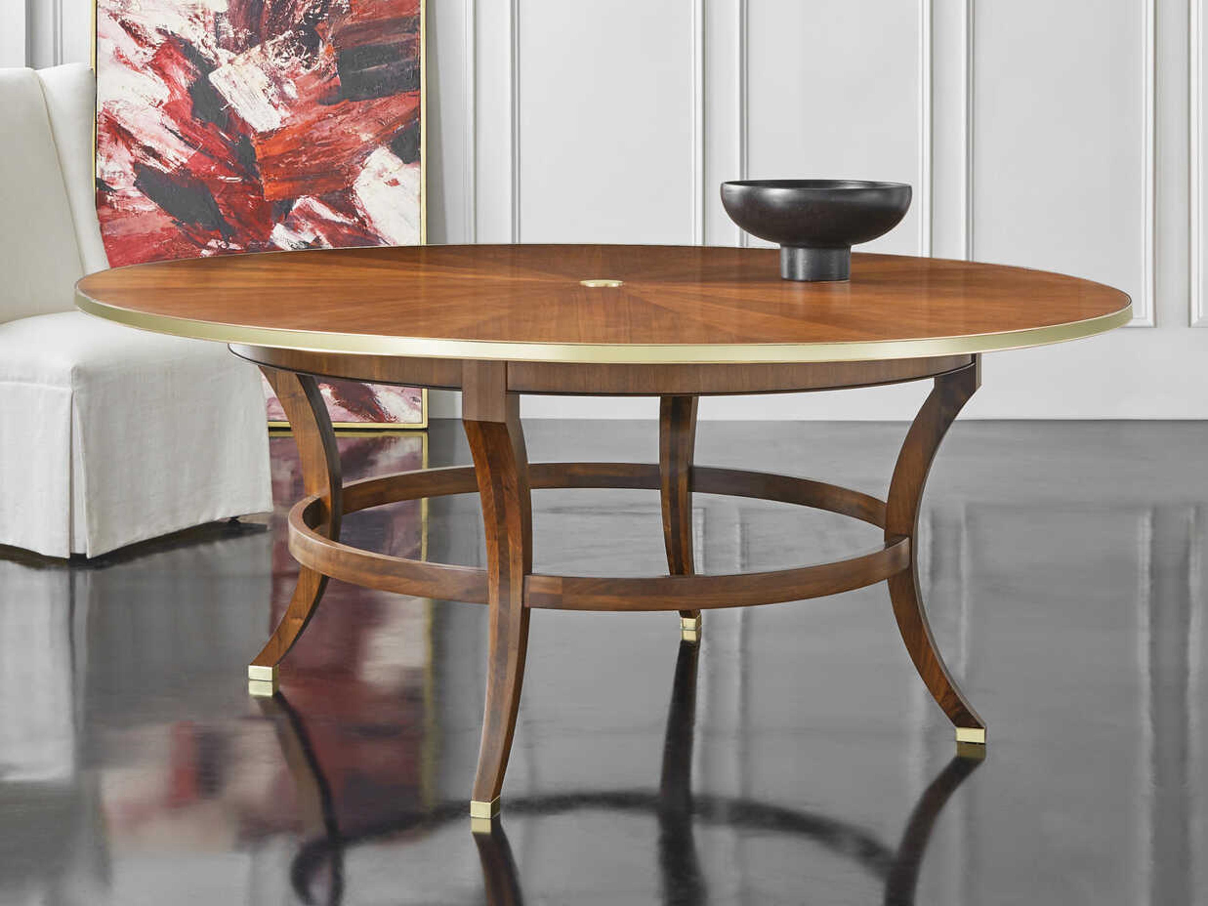 Modern History Home Breganza Round Wood Dining Table