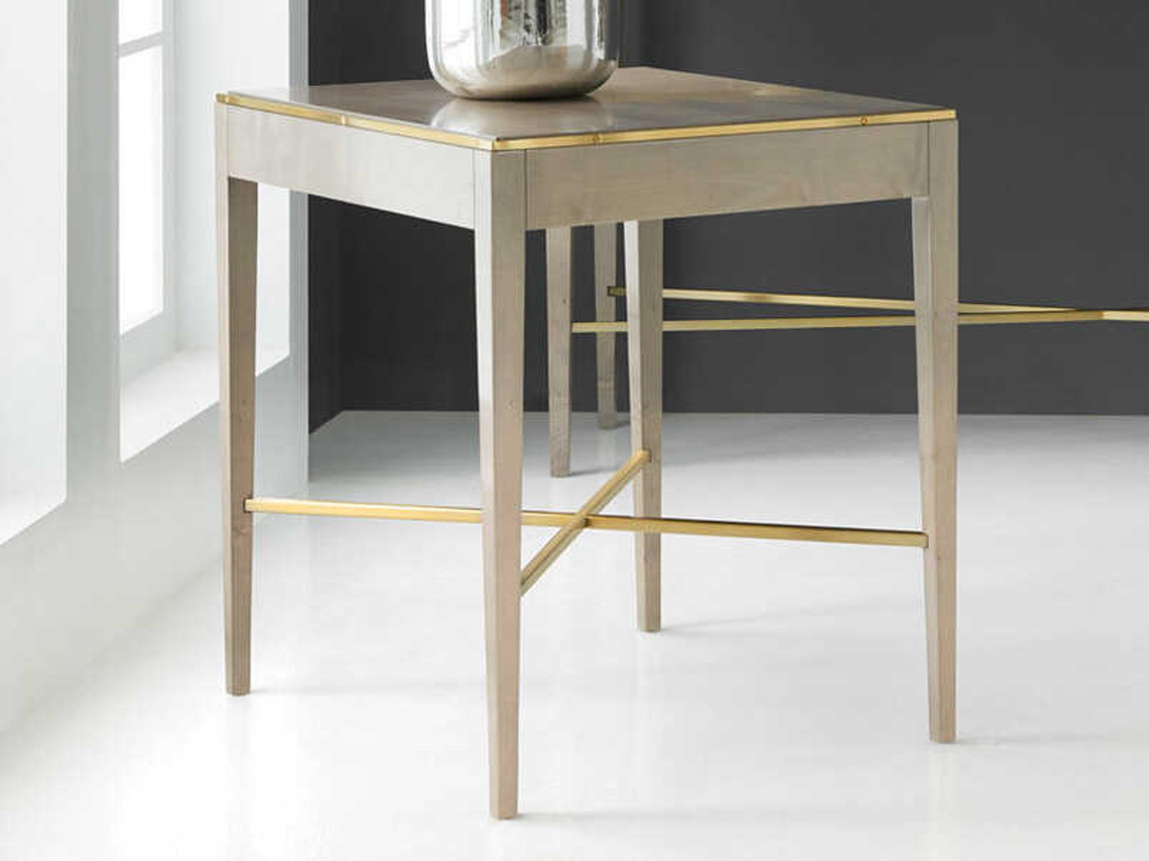 Modern History Home Georgian Rectangular Wood End Table