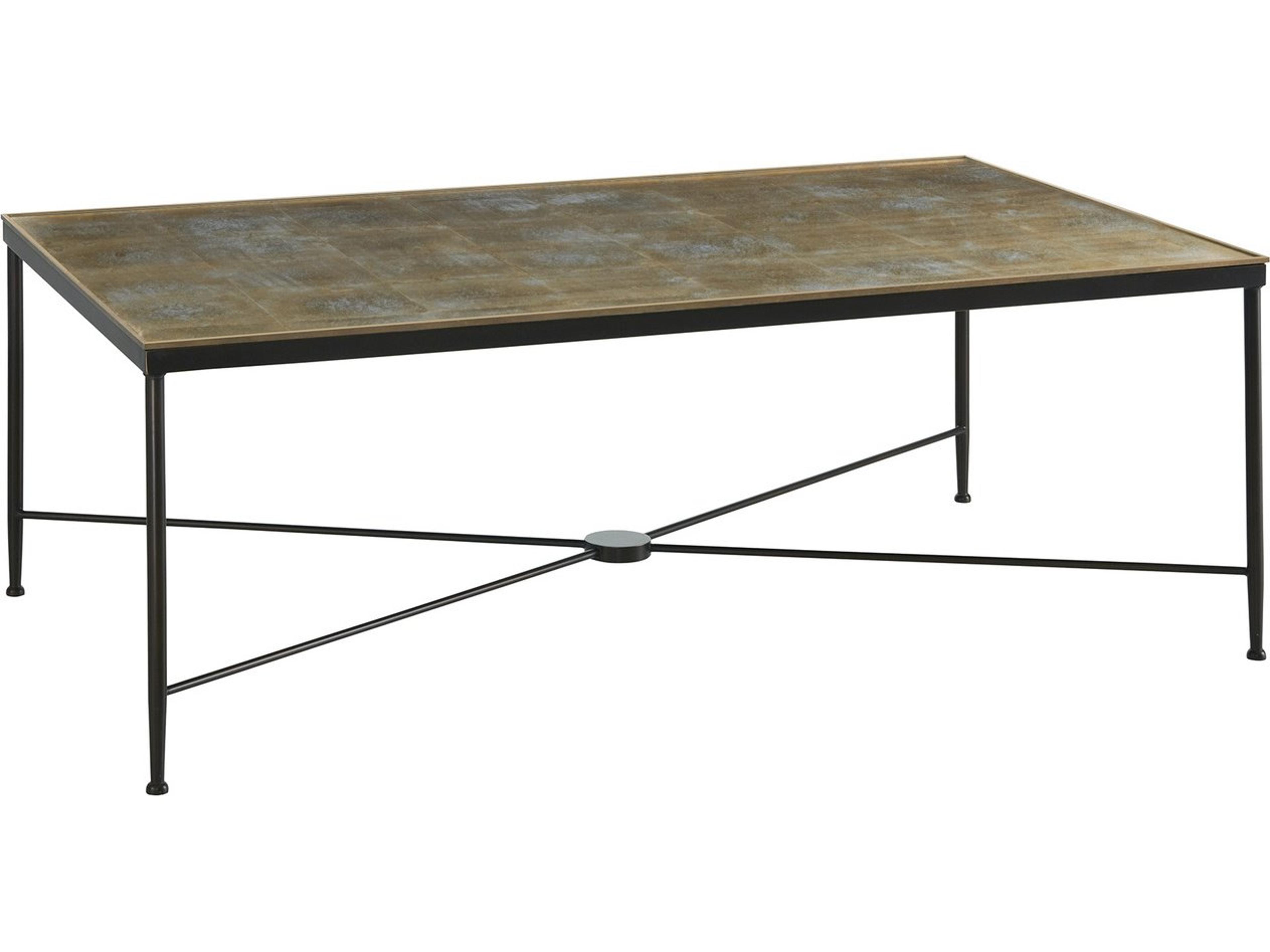 Modern History Home Rectangular Glass Coffee Table