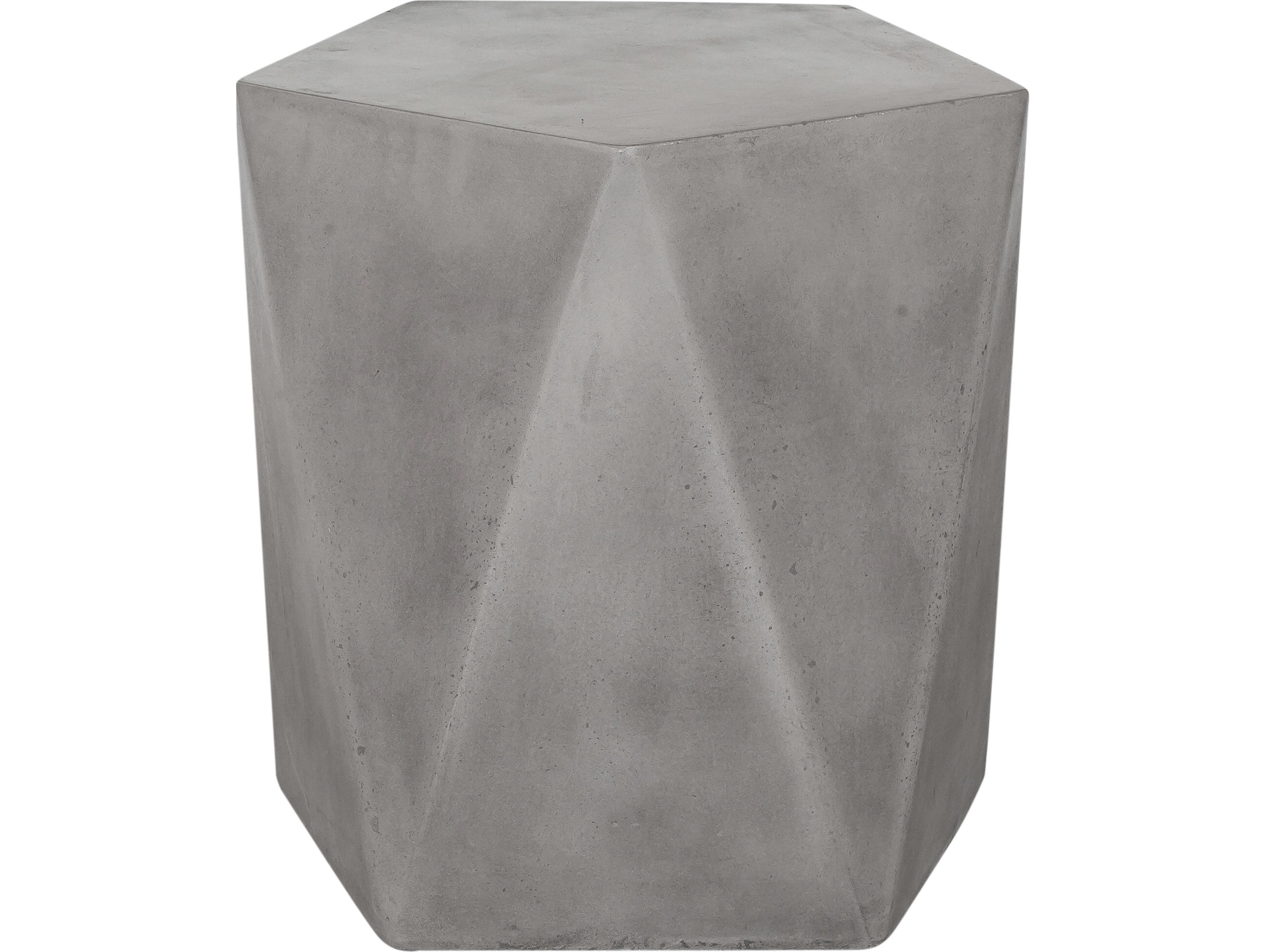 Moe's Home Outdoor Dark Grey Concrete Stool