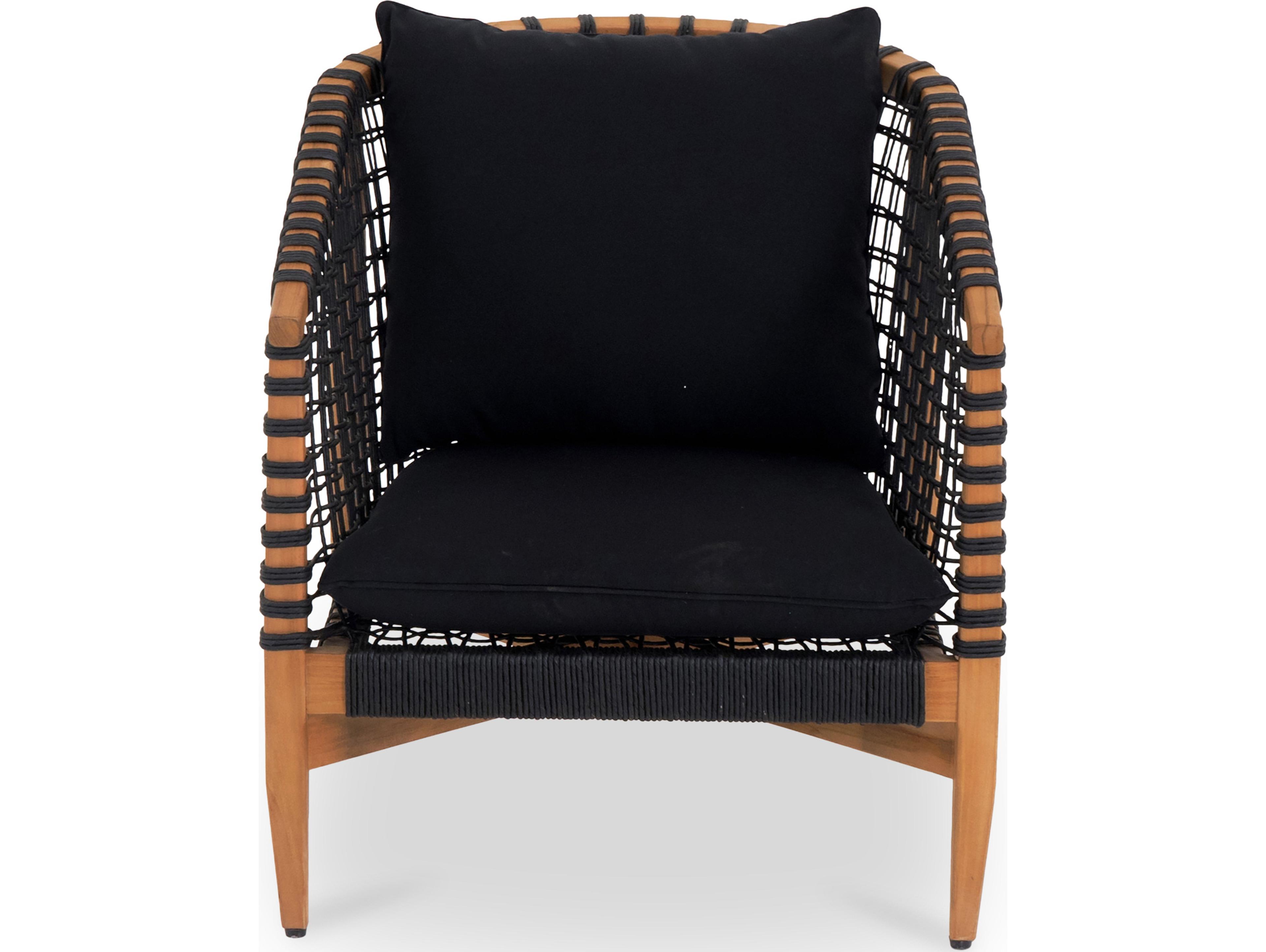 Moe's Home Outdoor Kuna Lounge Chair Black