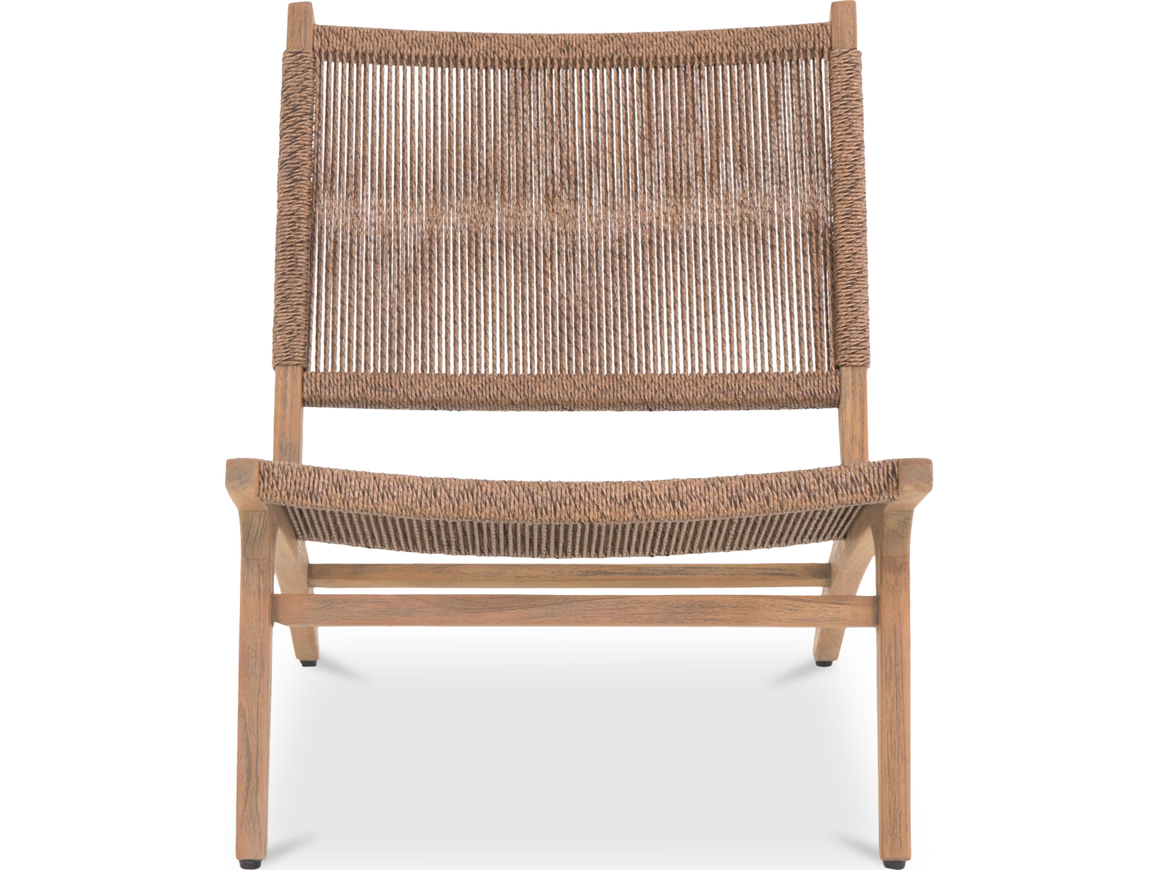 Moe's Home Outdoor Palma Lounge Chair Warm Brown