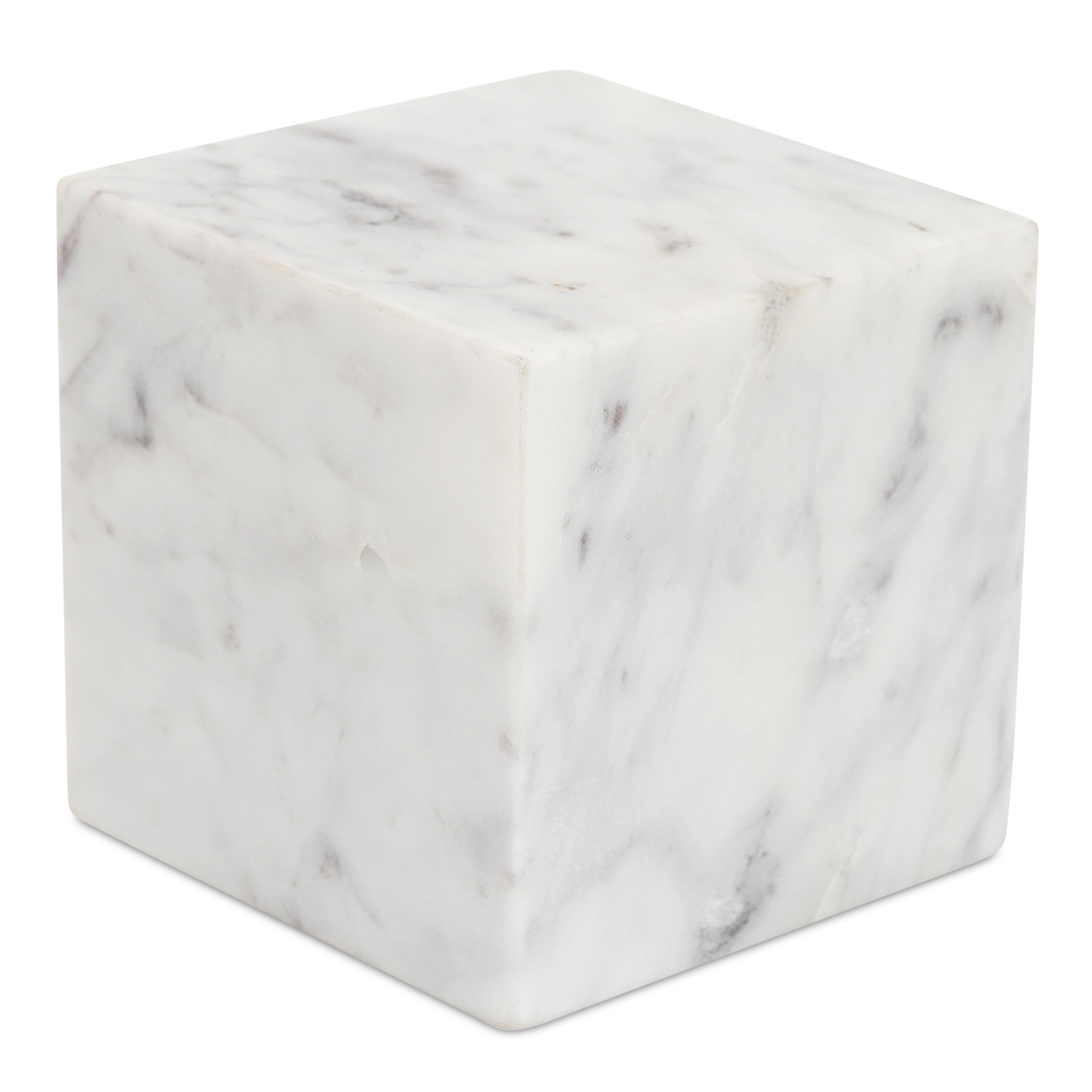 Moe's Home Outdoor Cora All Cube Tabletop Accent Banswara Purple White Marble
