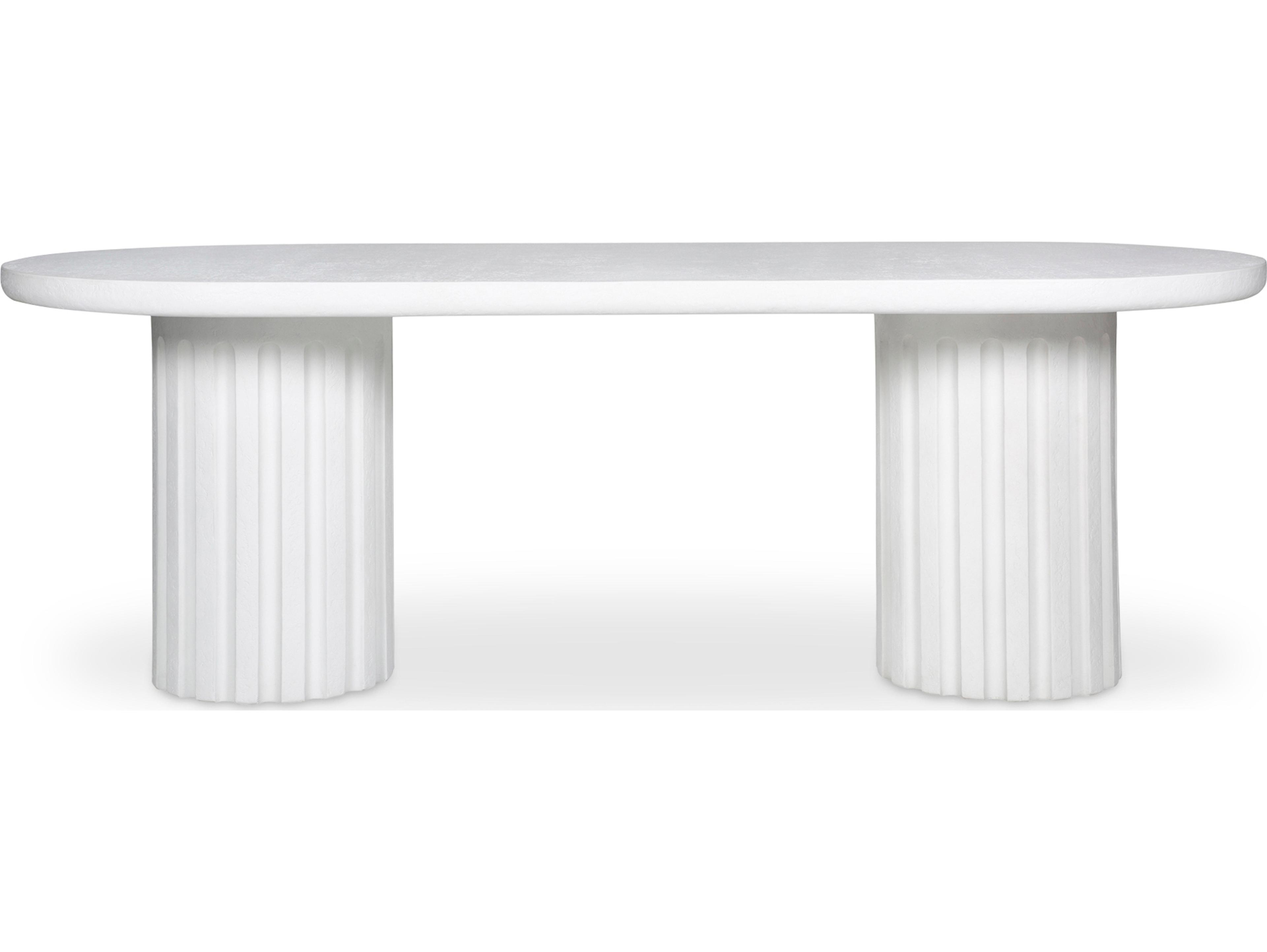 Moe's Home Outdoor Eris Dining Table White