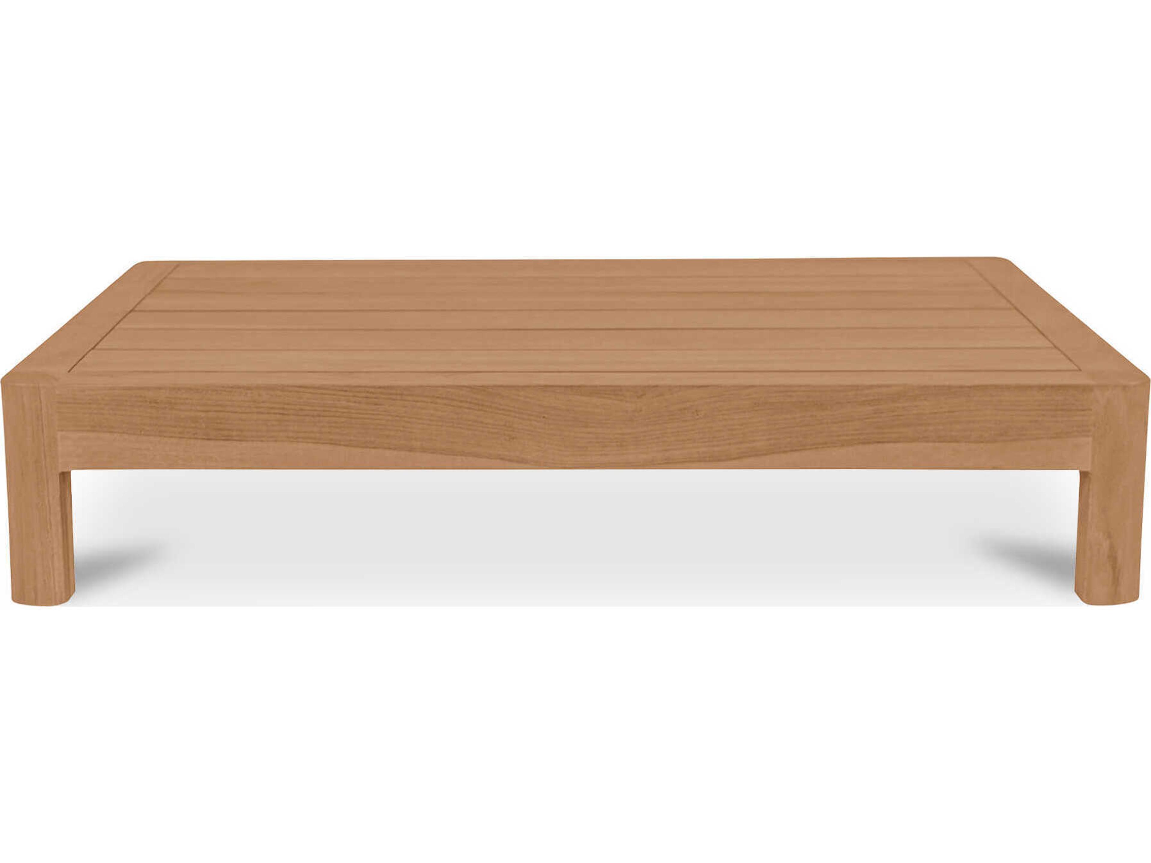 Moe's Home Outdoor Enzo Natural Teak Rectangular End Table