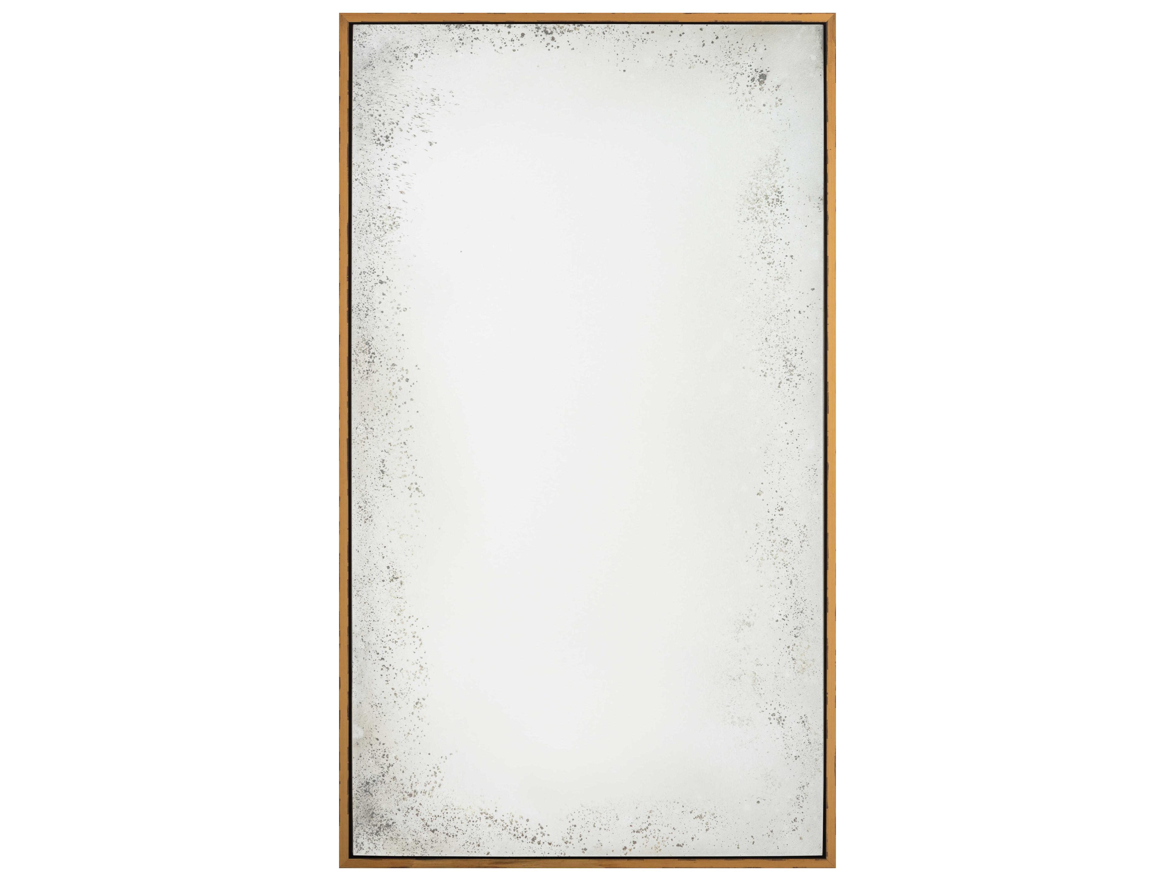 Mirror Home Rustic Gold Leaf Rustic Black Rectangular Wall Mirror