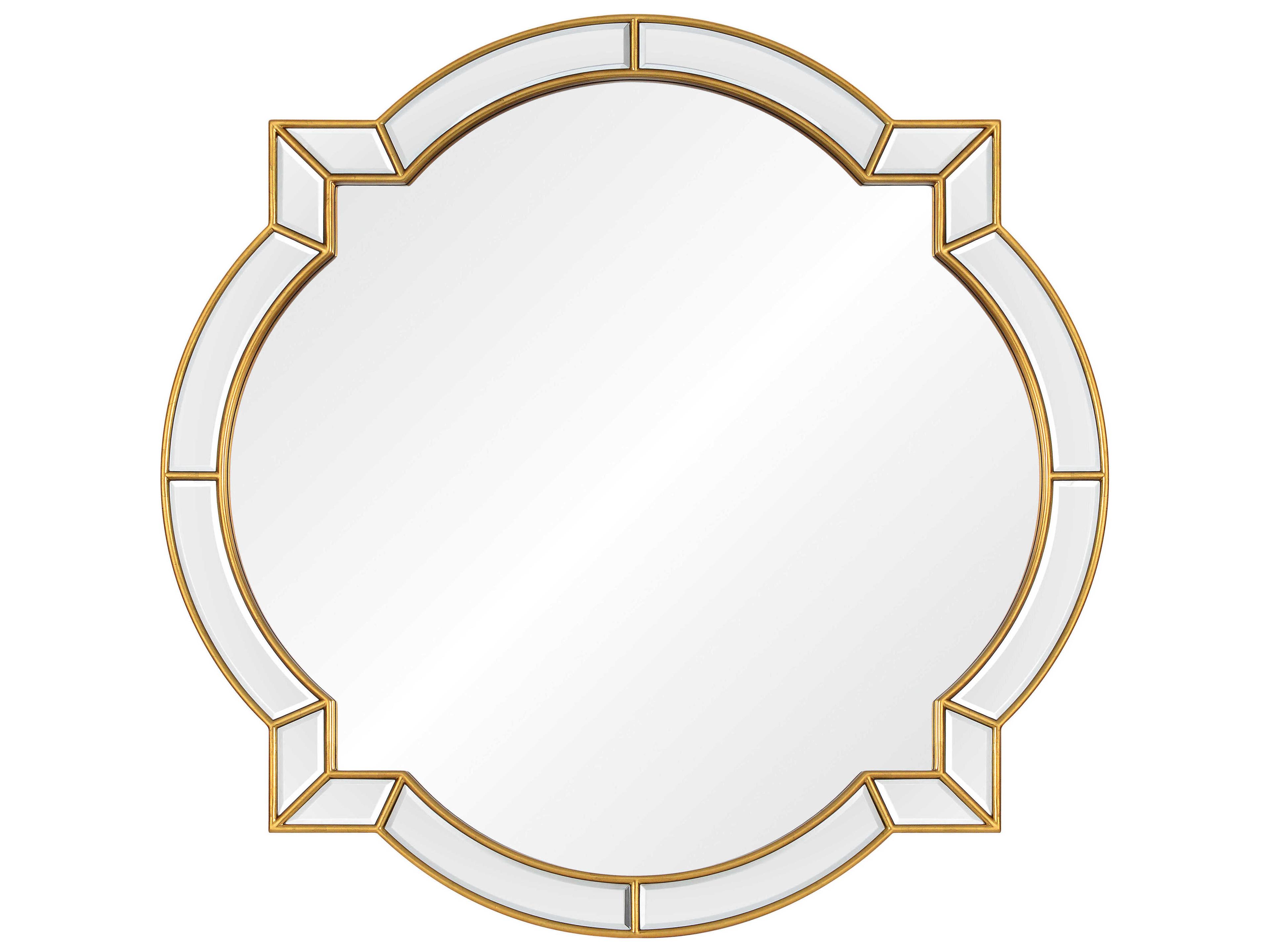 Mirror Home Bunny Williams Distressed Gold Leaf Wall Mirror