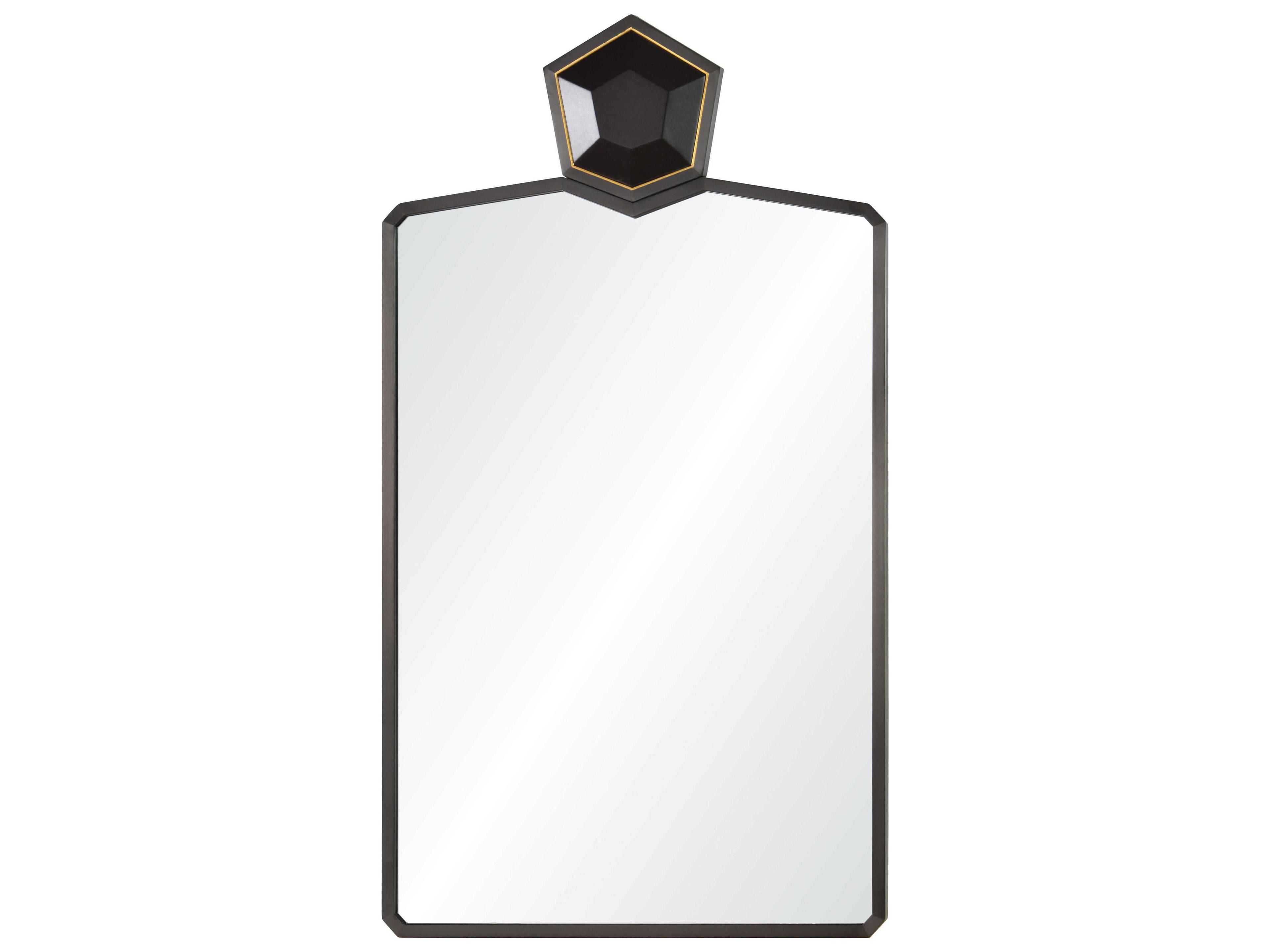 Mirror Home Celerie Kemble Black Nickel Rectangular Wall Mirror