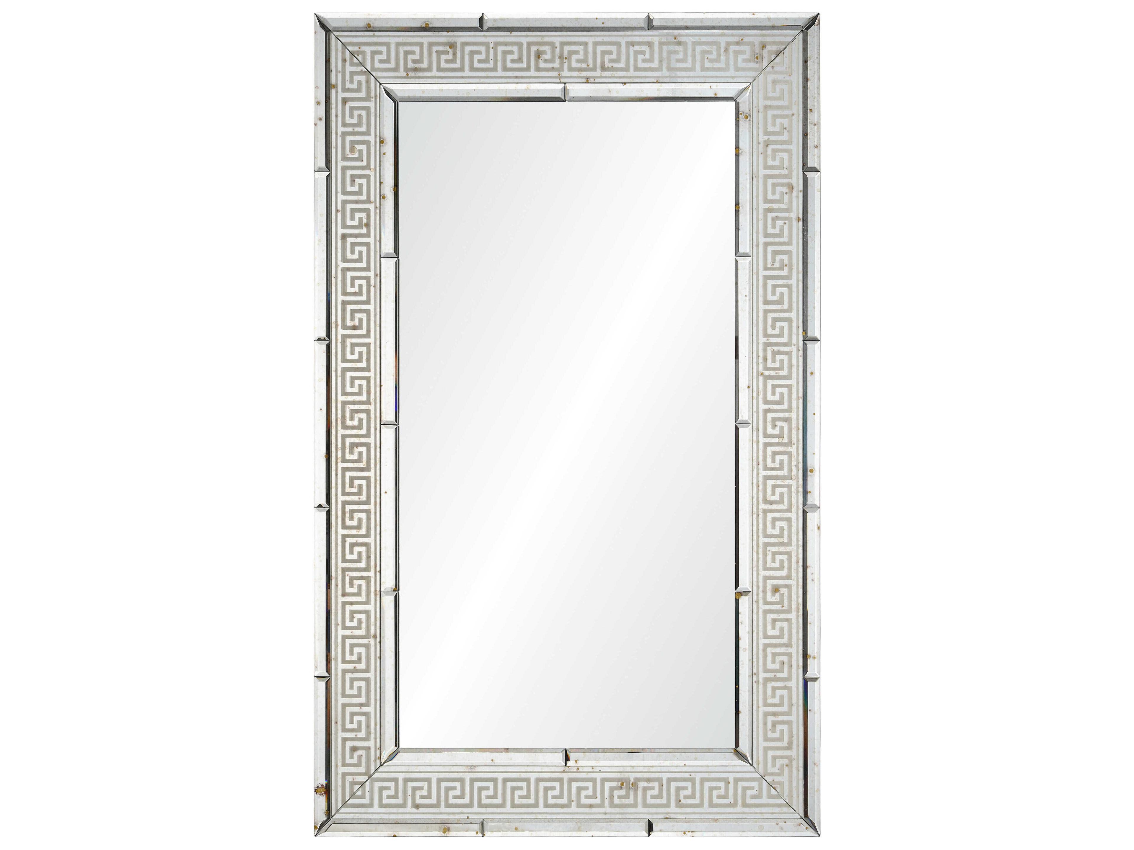 Mirror Home Suzanne Kasler Antiqued Silver Rectangular Wall Mirror