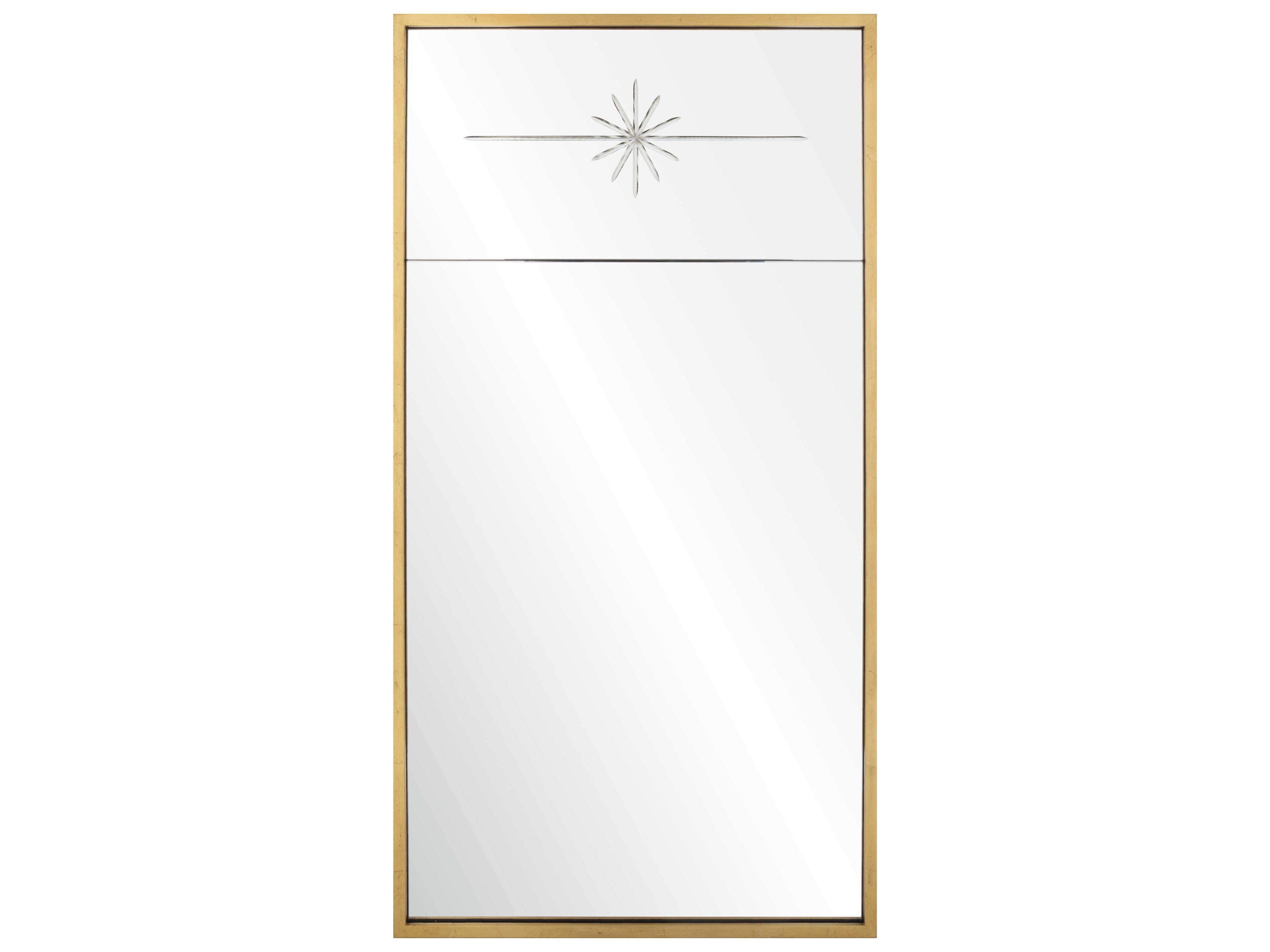 Mirror Home Suzanne Kasler Burnished Gold Leaf Rectangular Wall Mirror