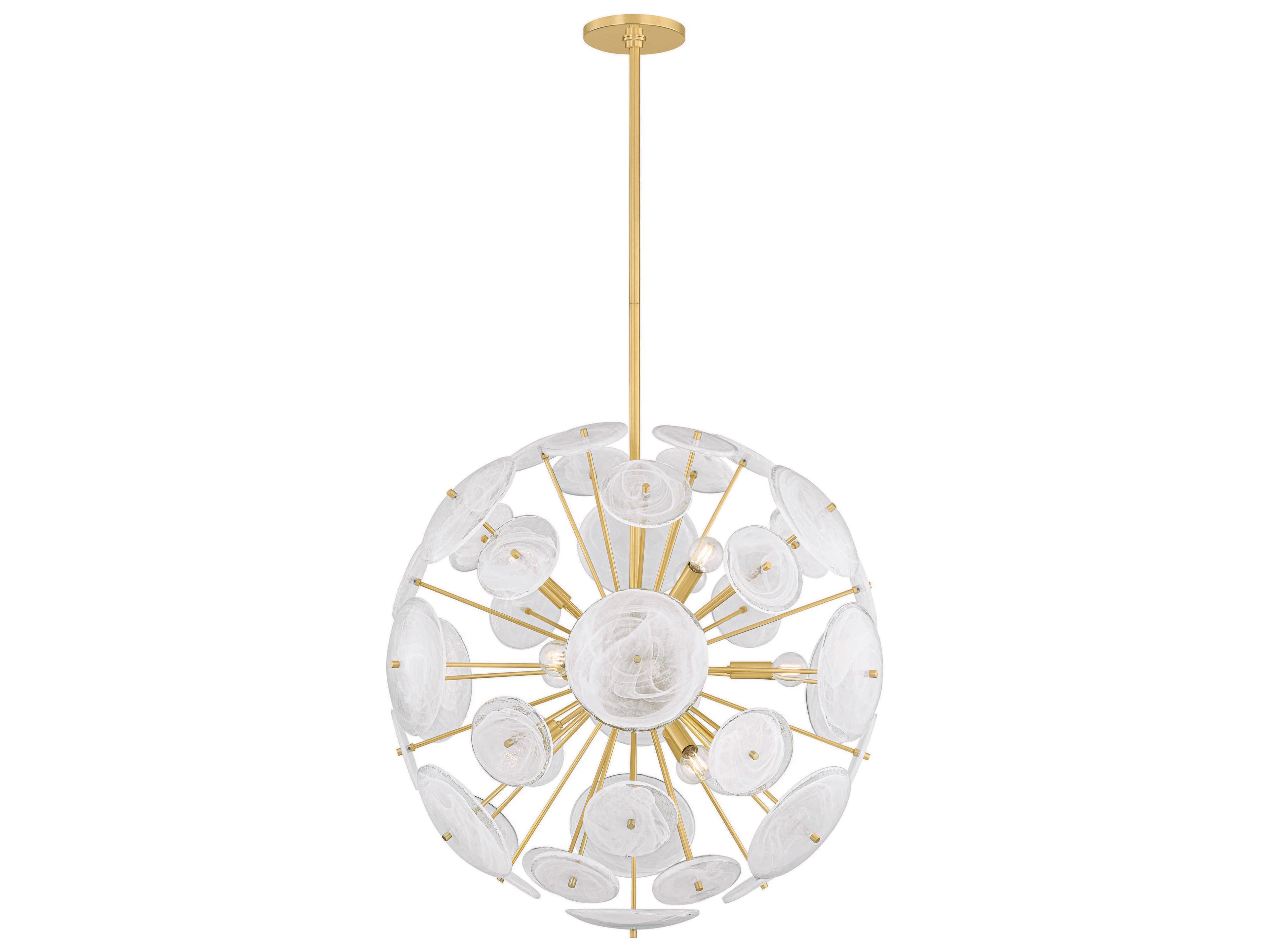 Tamara 9-Light Aged Brass Sputnik Pendant