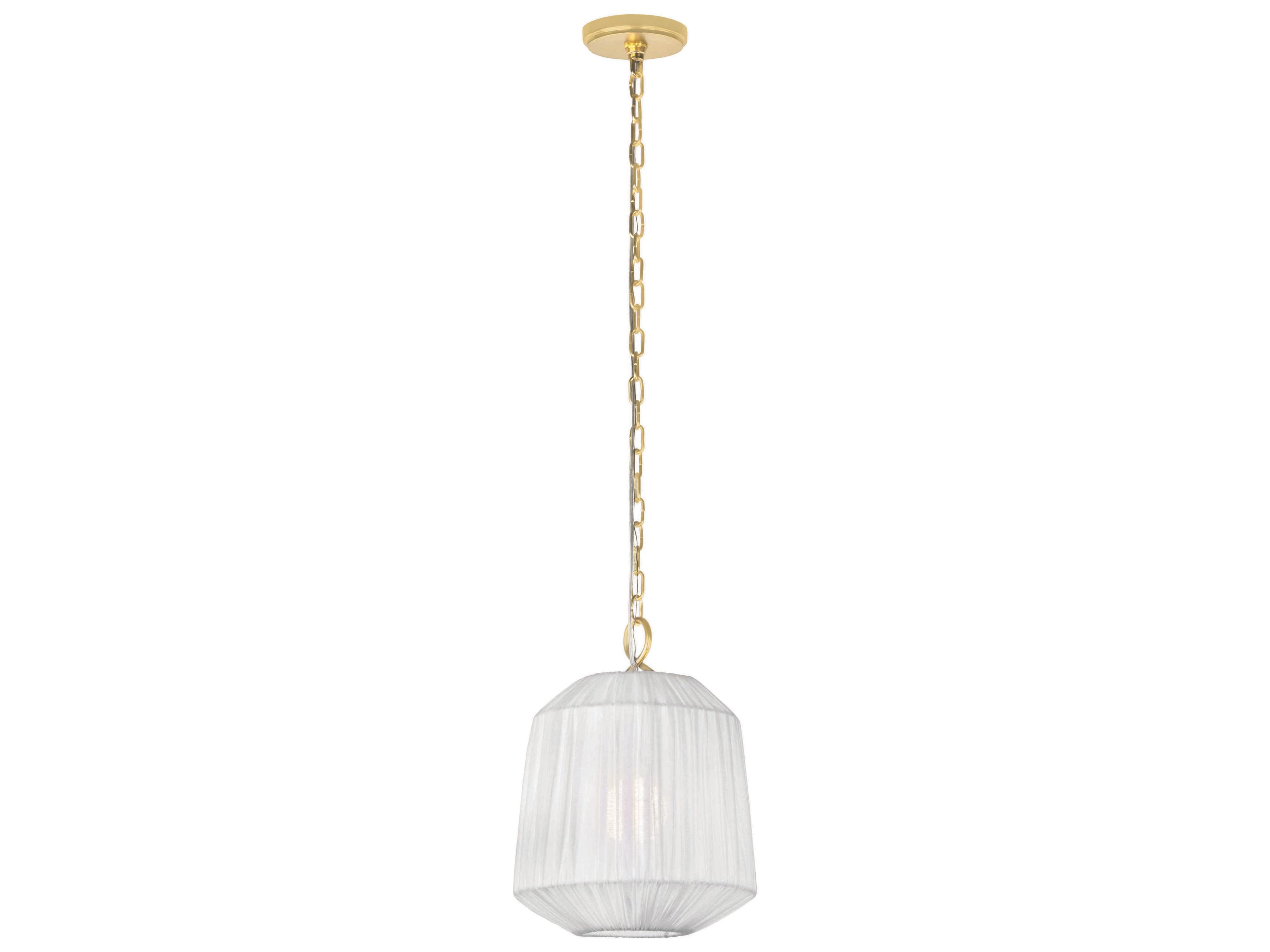 Mitzi Amanza 1-Light Aged Brass Mini Pendant