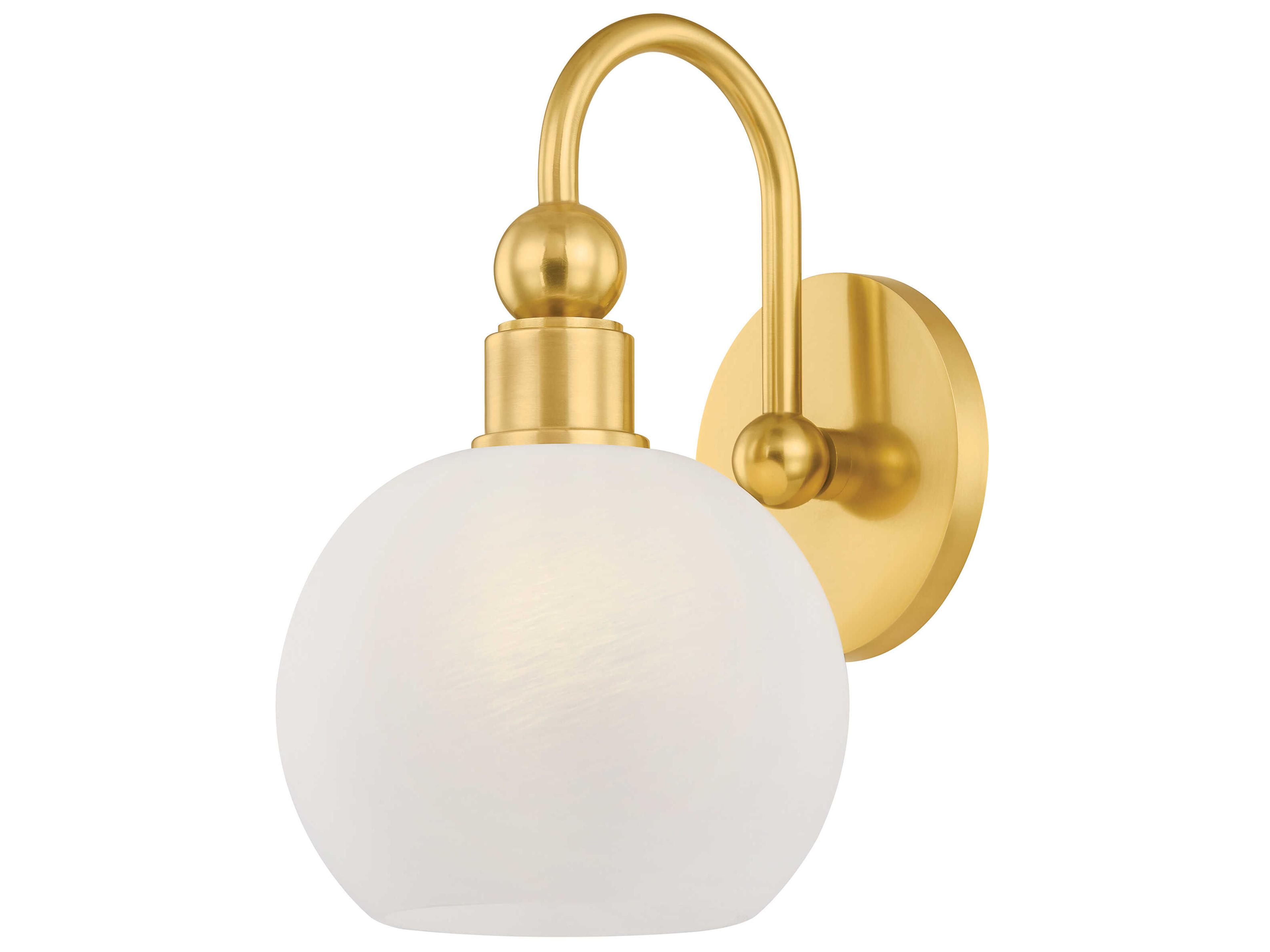 Mitzi Jerica 1-Light Aged Brass Vanity Light