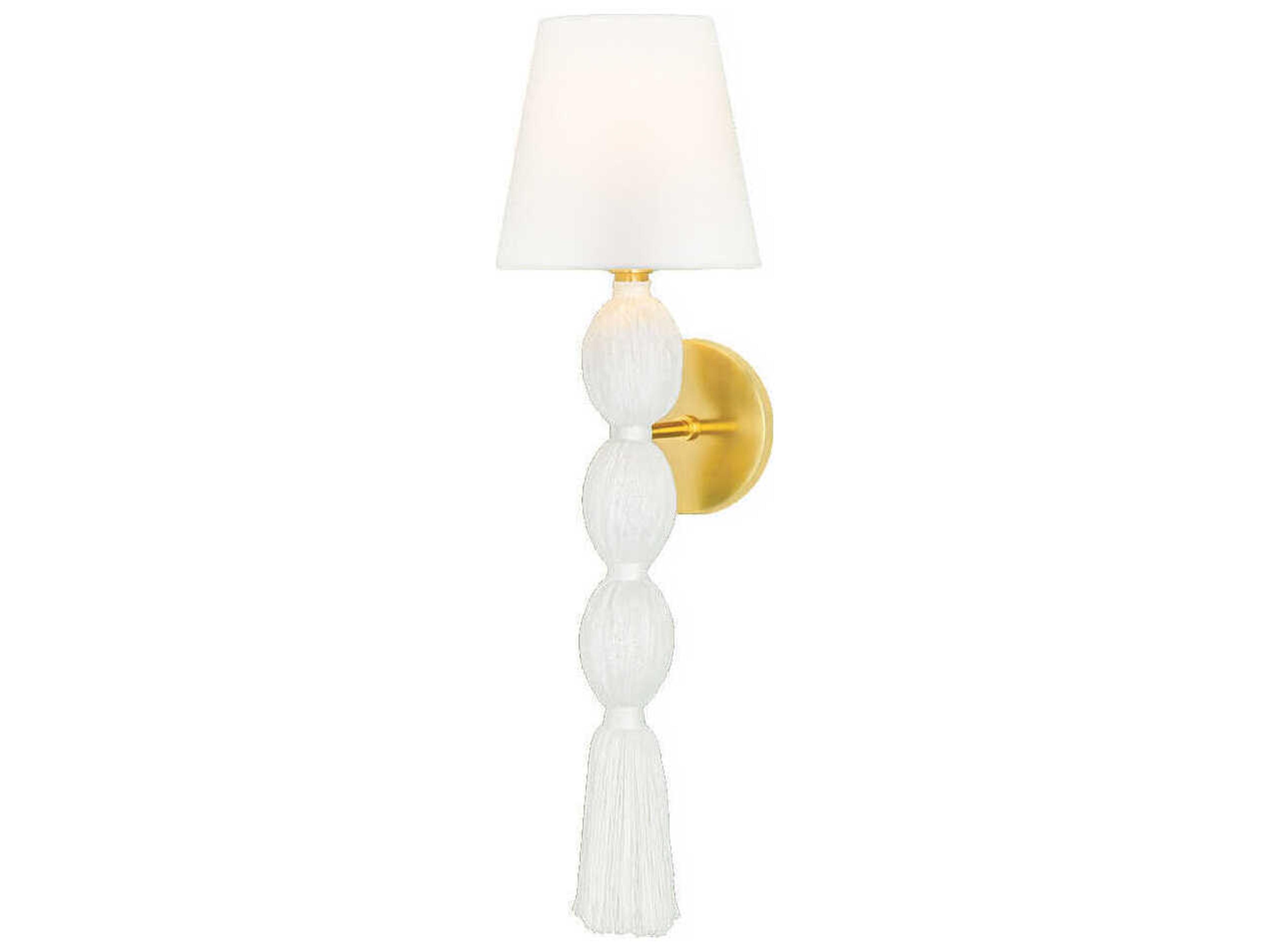 Mitzi Indra 1-Light Aged Brass Wall Sconce