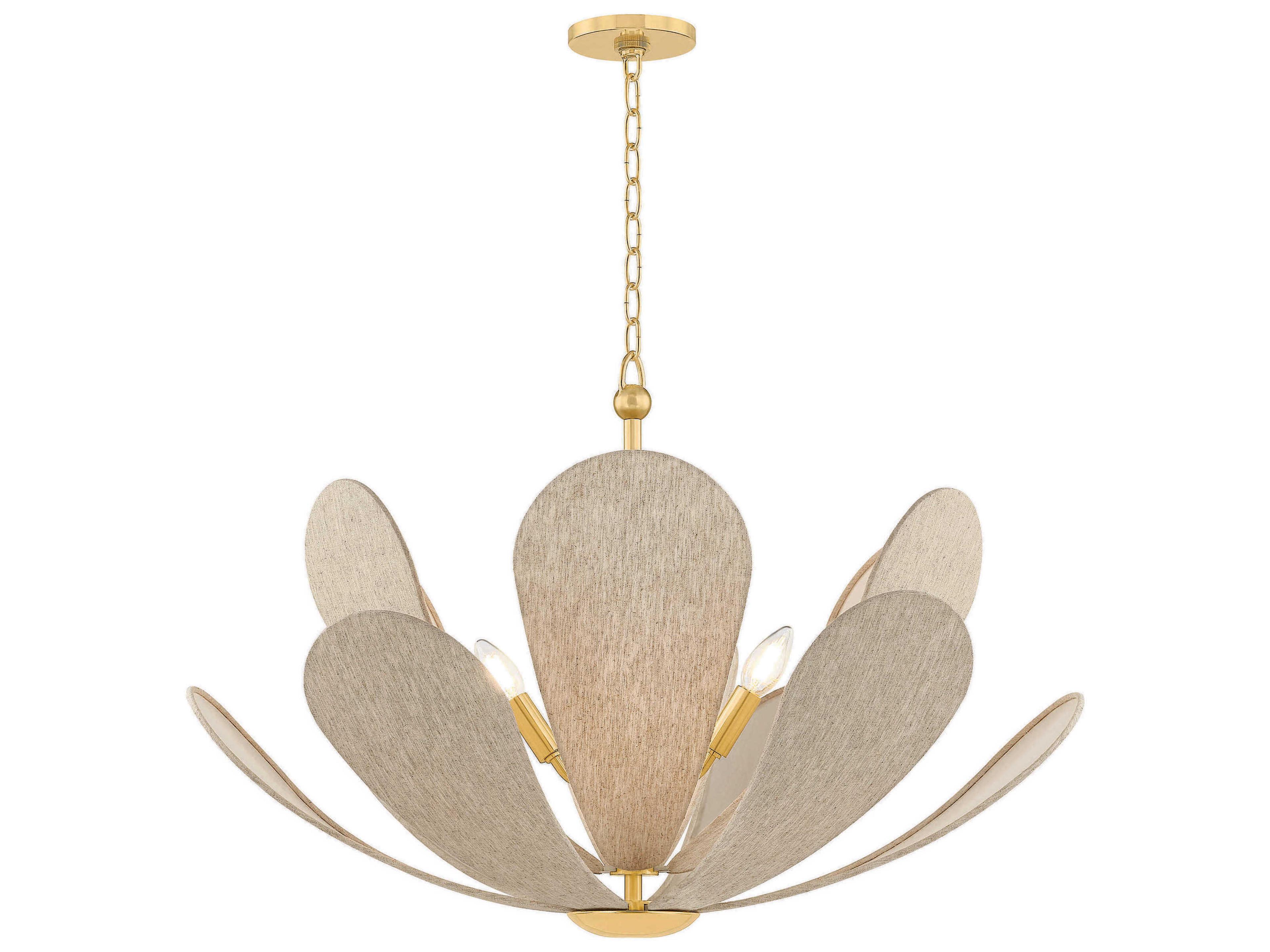 Mitzi Nadine 6-Light Aged Brass Chandelier