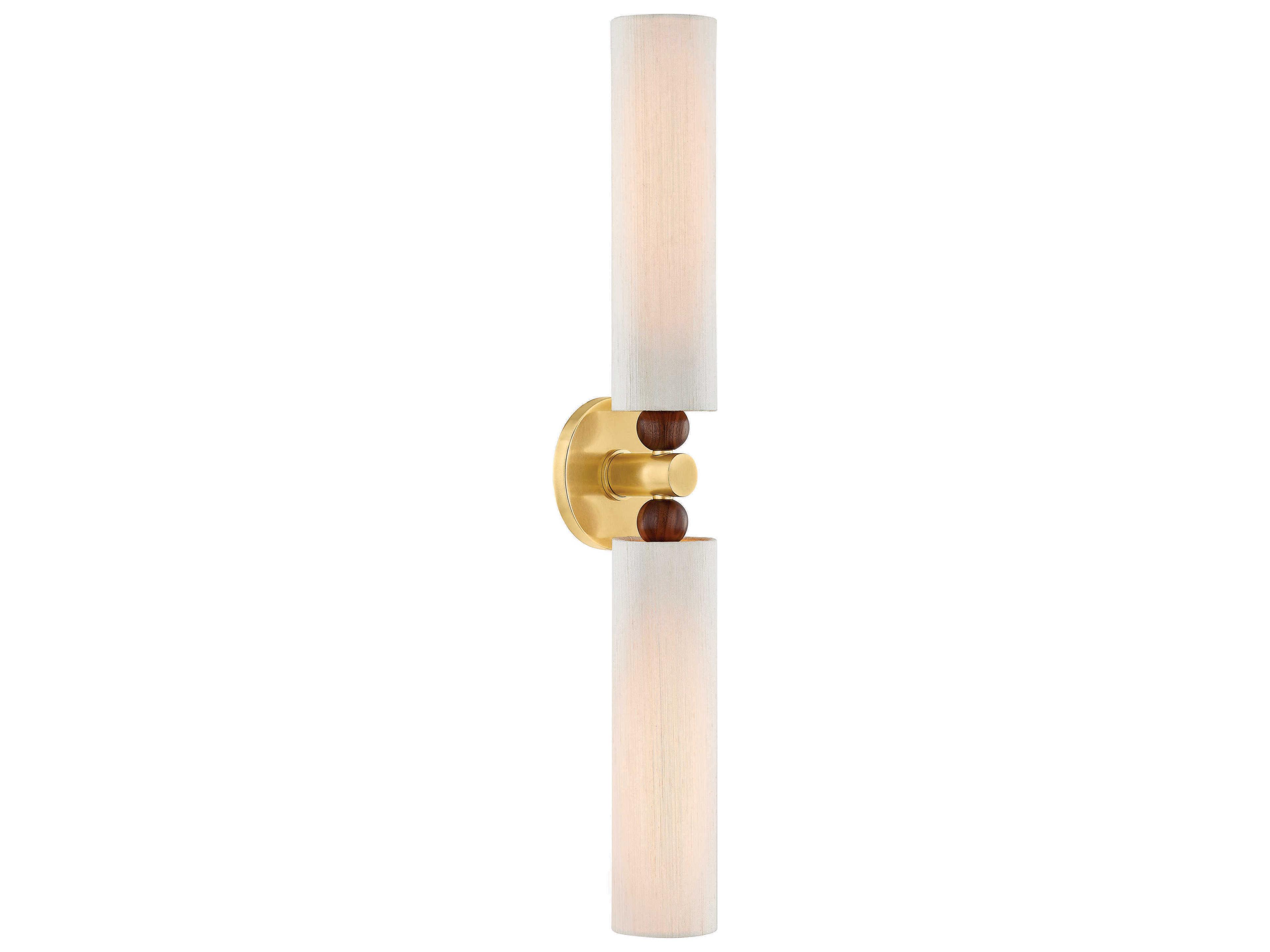 Mitzi Mandy Cheng Reyn 2-Light Aged Brass Wall Sconce