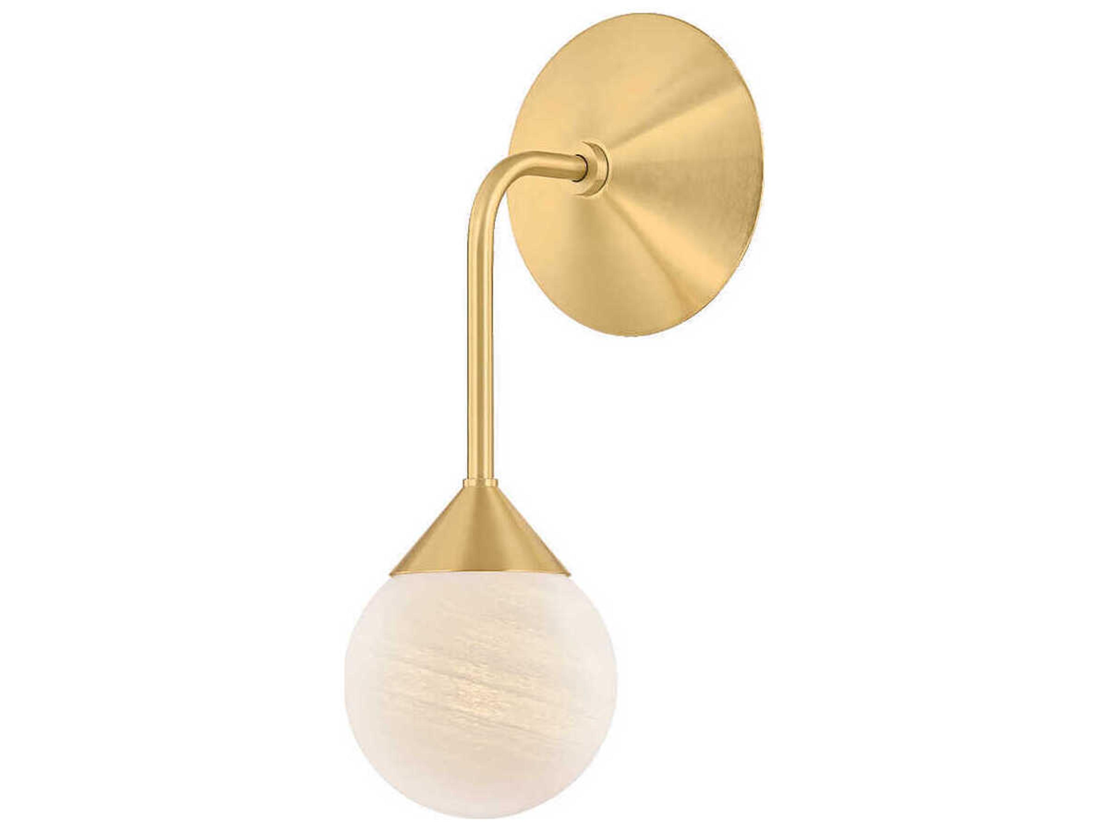 Mitzi Natasha 1-Light Aged Brass Wall Sconce