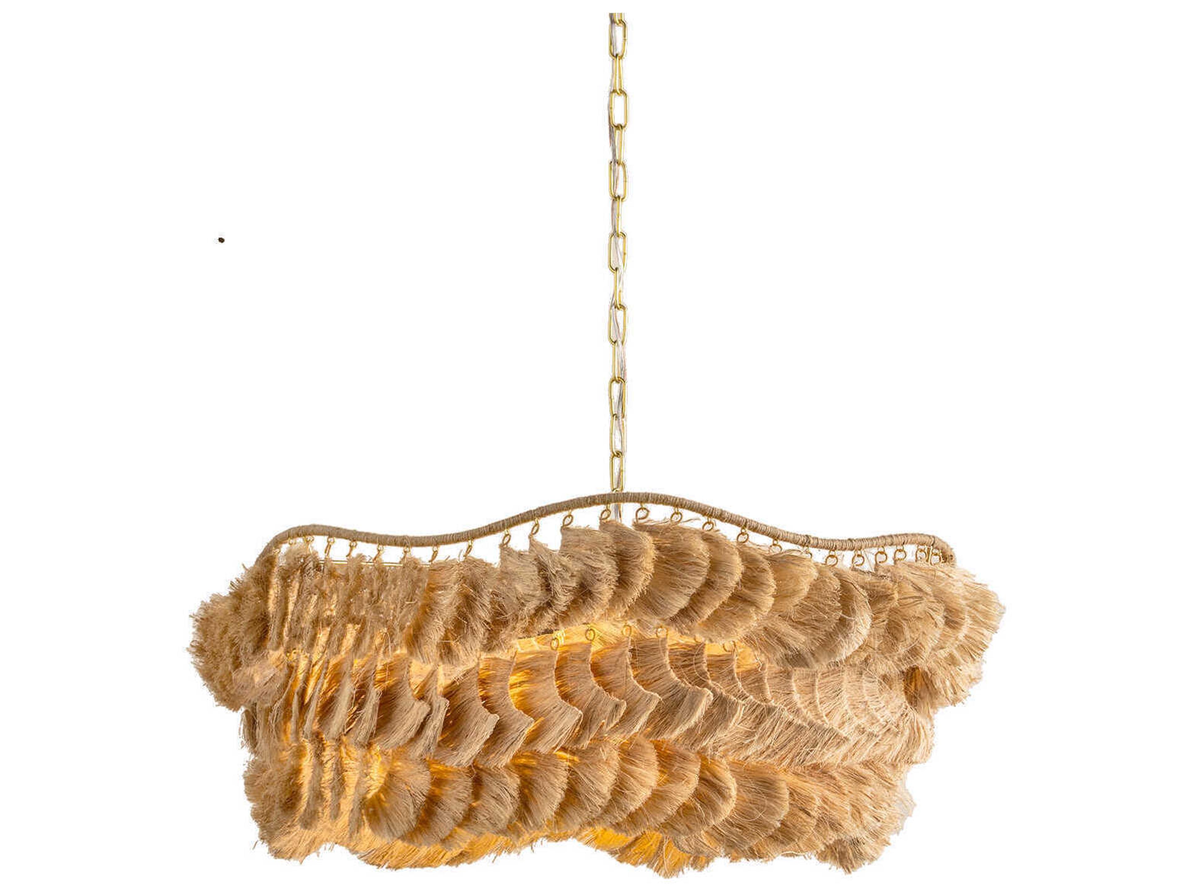 Mitzi Daria 1-Light Aged Brass Round Chandelier