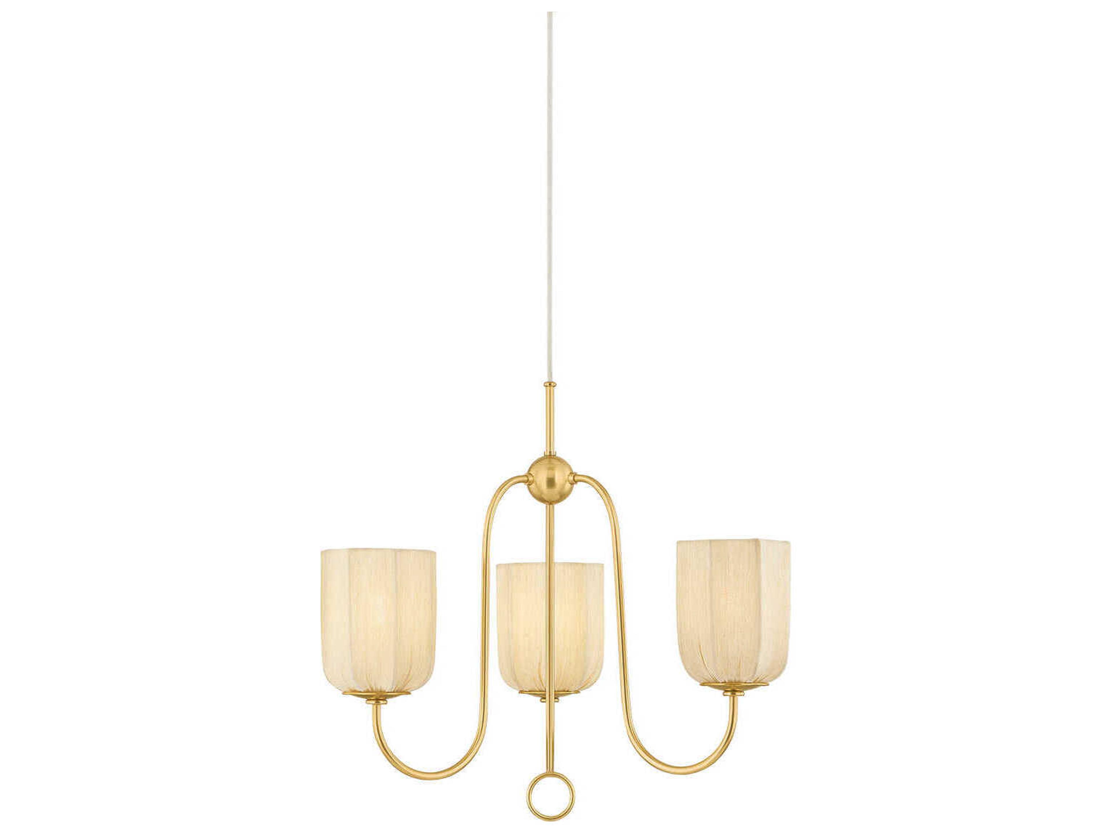 Mitzi Samantha 3-Light Aged Brass Chandelier