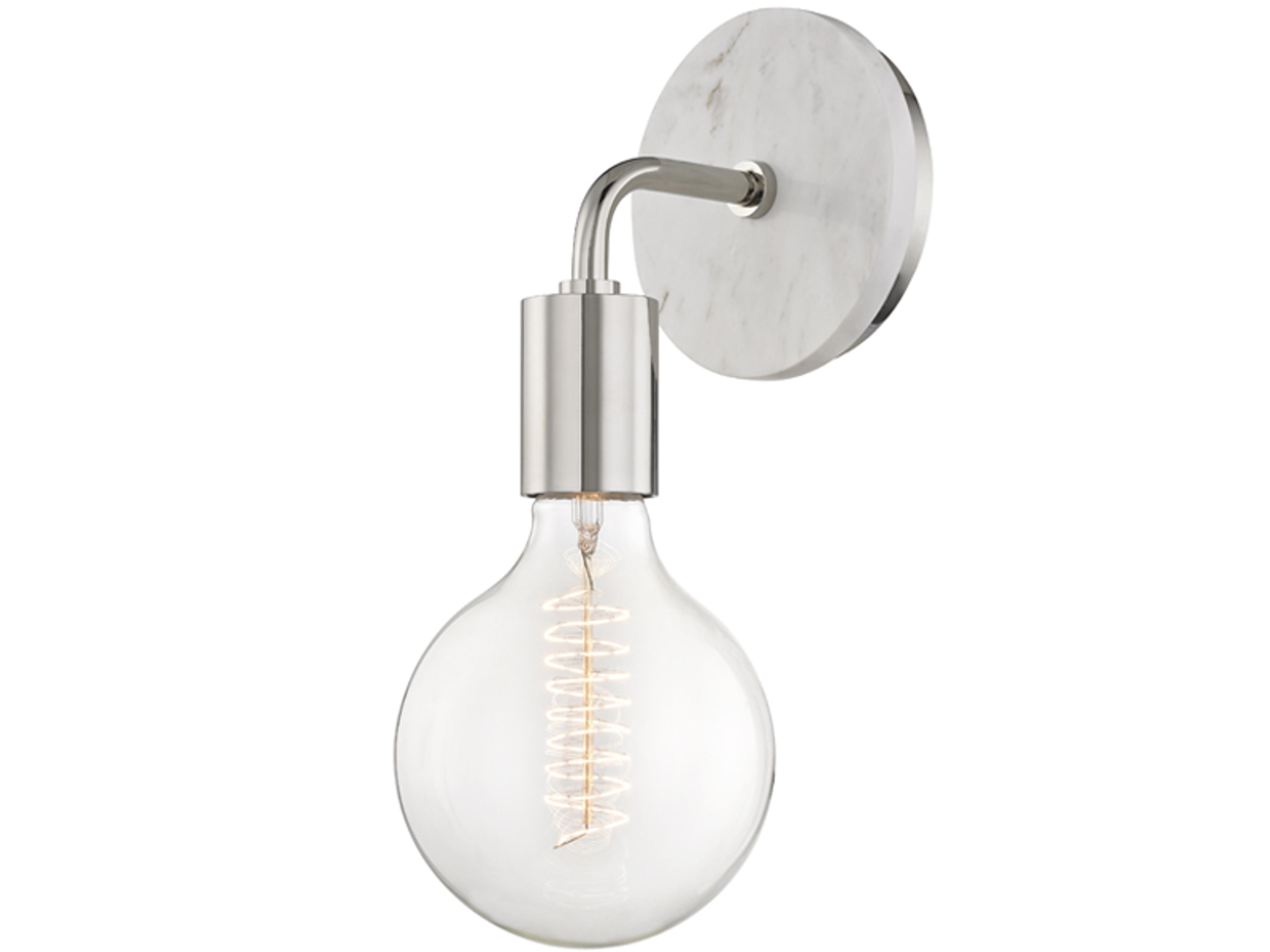 Mitzi Chloe 1-Light Polished Nickel Wall Sconce