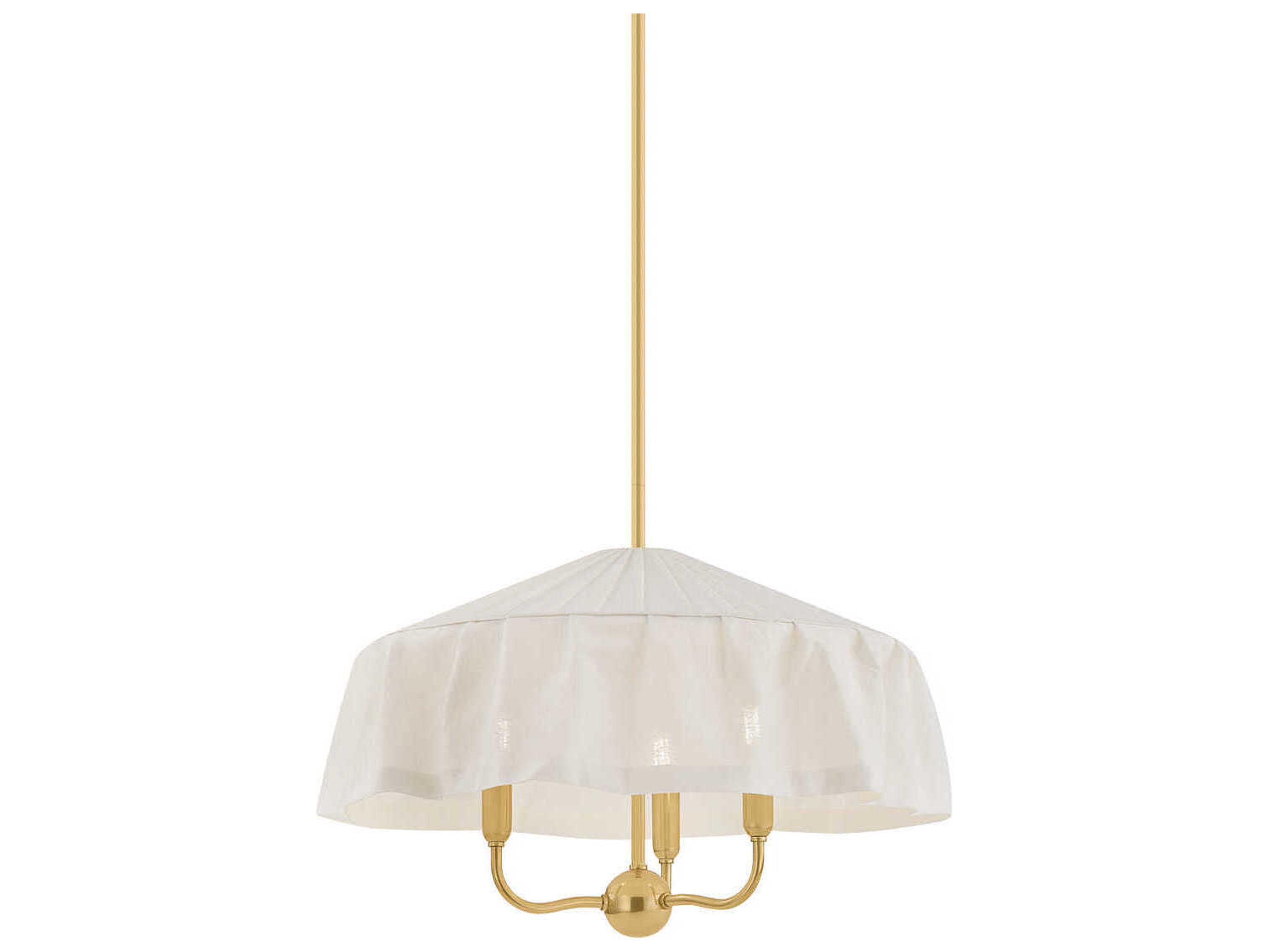 Mitzi Shivonne 3-Light Aged Brass Dome Pendant