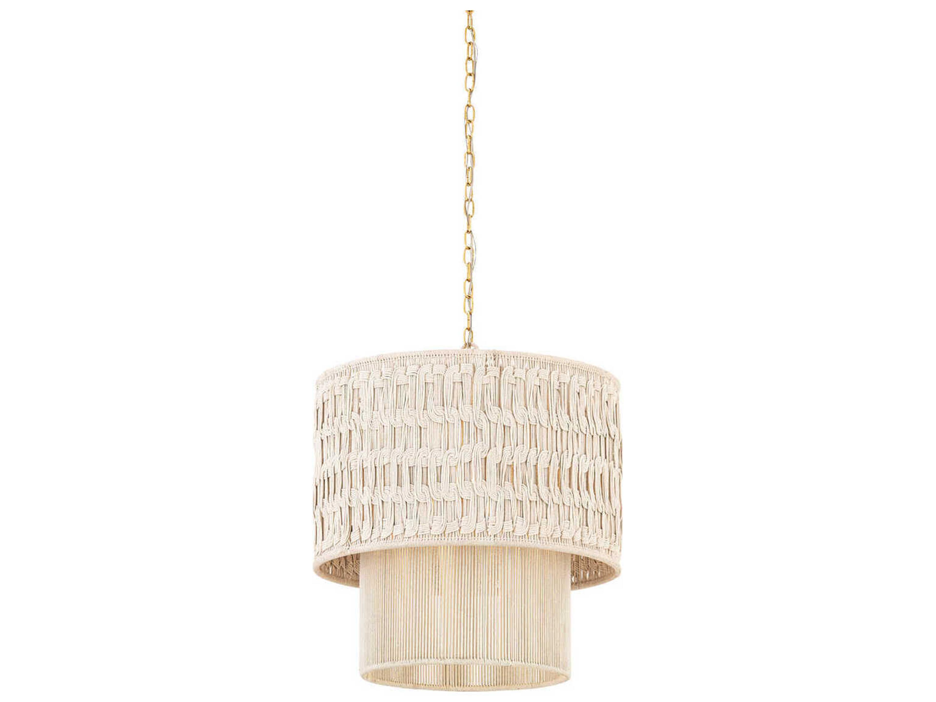 Mitzi Lisbeta 1-Light Aged Brass Drum Pendant
