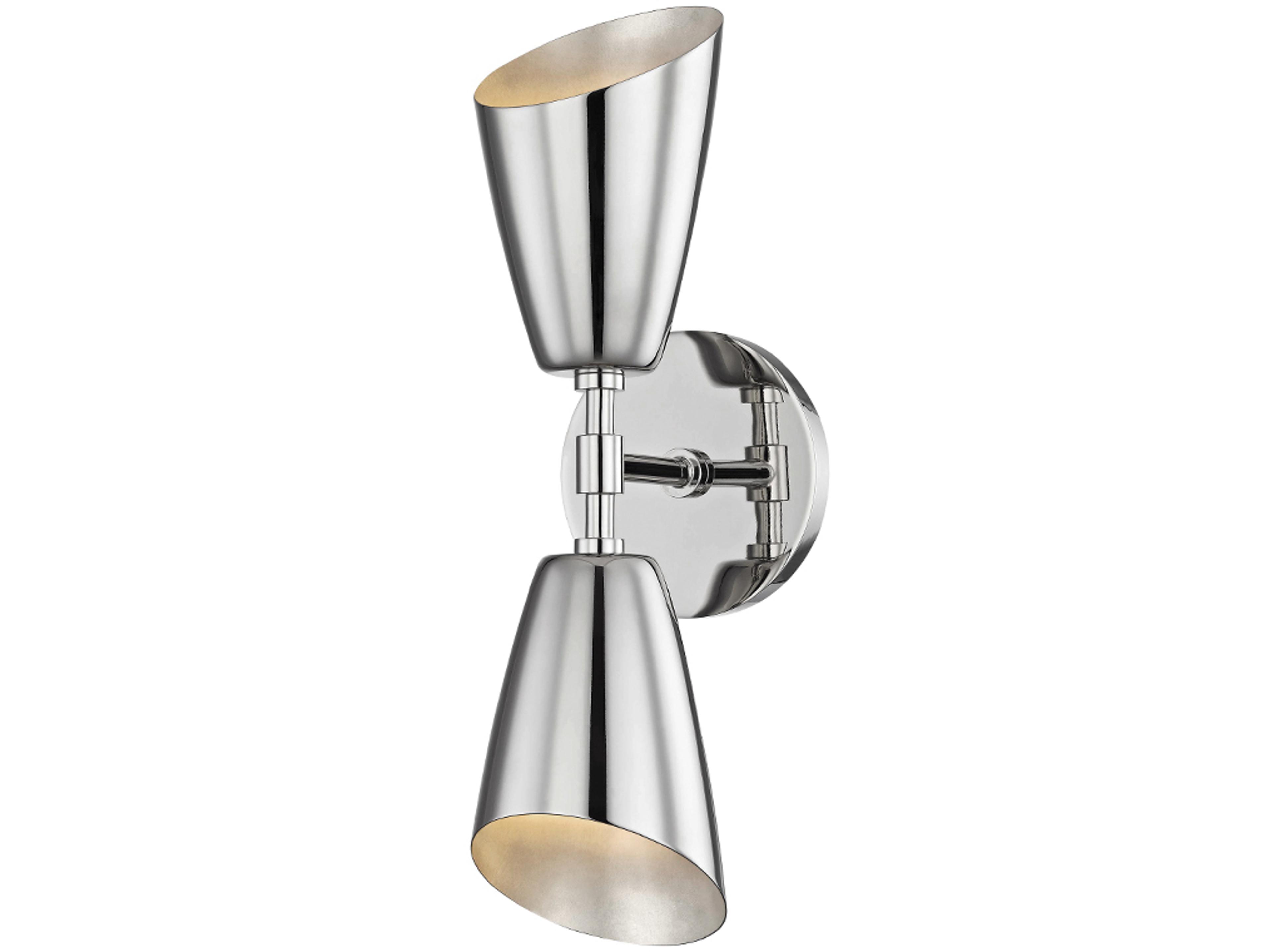Mitzi Kai 2-Light Polished Nickel Wall Sconce