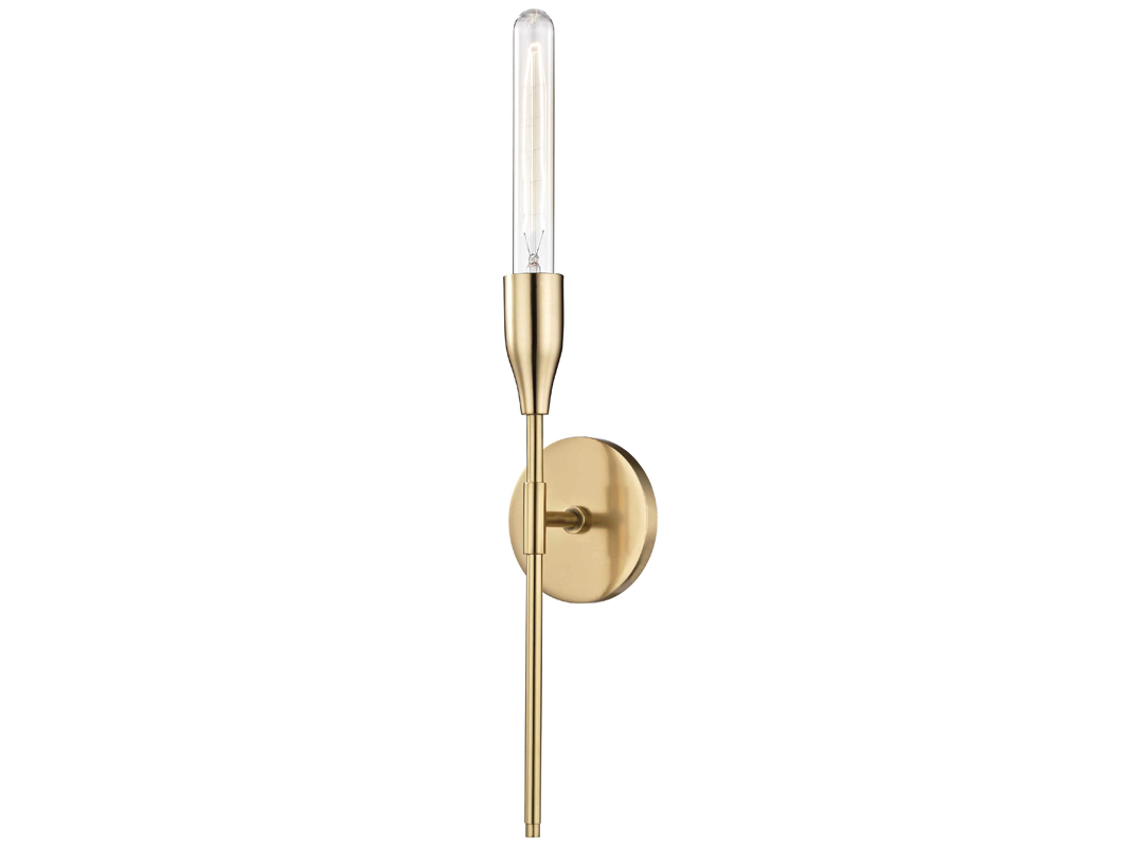 Mitzi Tara 1-Light Aged Brass Wall Sconce