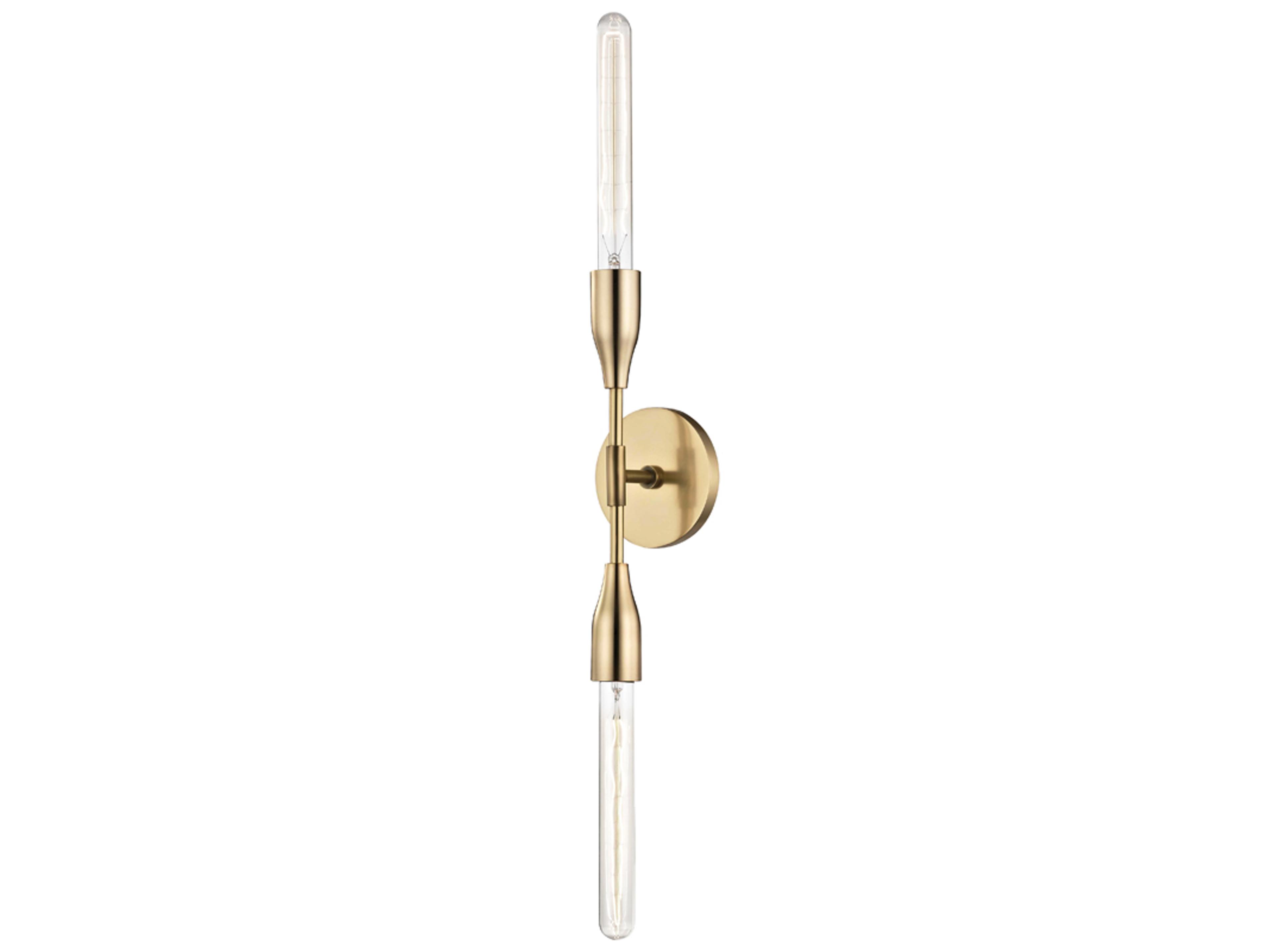 Mitzi Tara 2-Light Aged Brass Wall Sconce