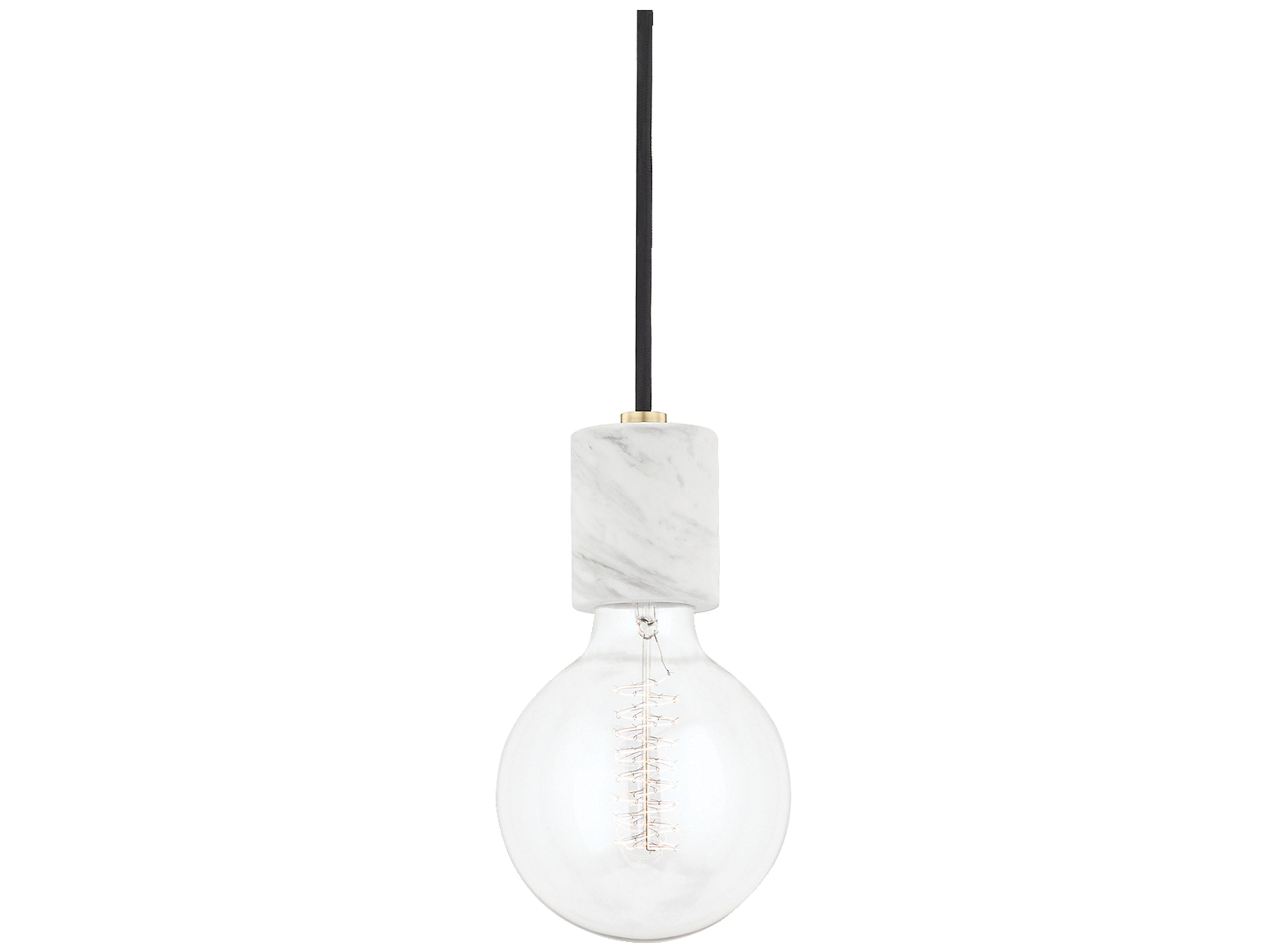 Mitzi Asime 1-Light Aged Brass Mini Pendant