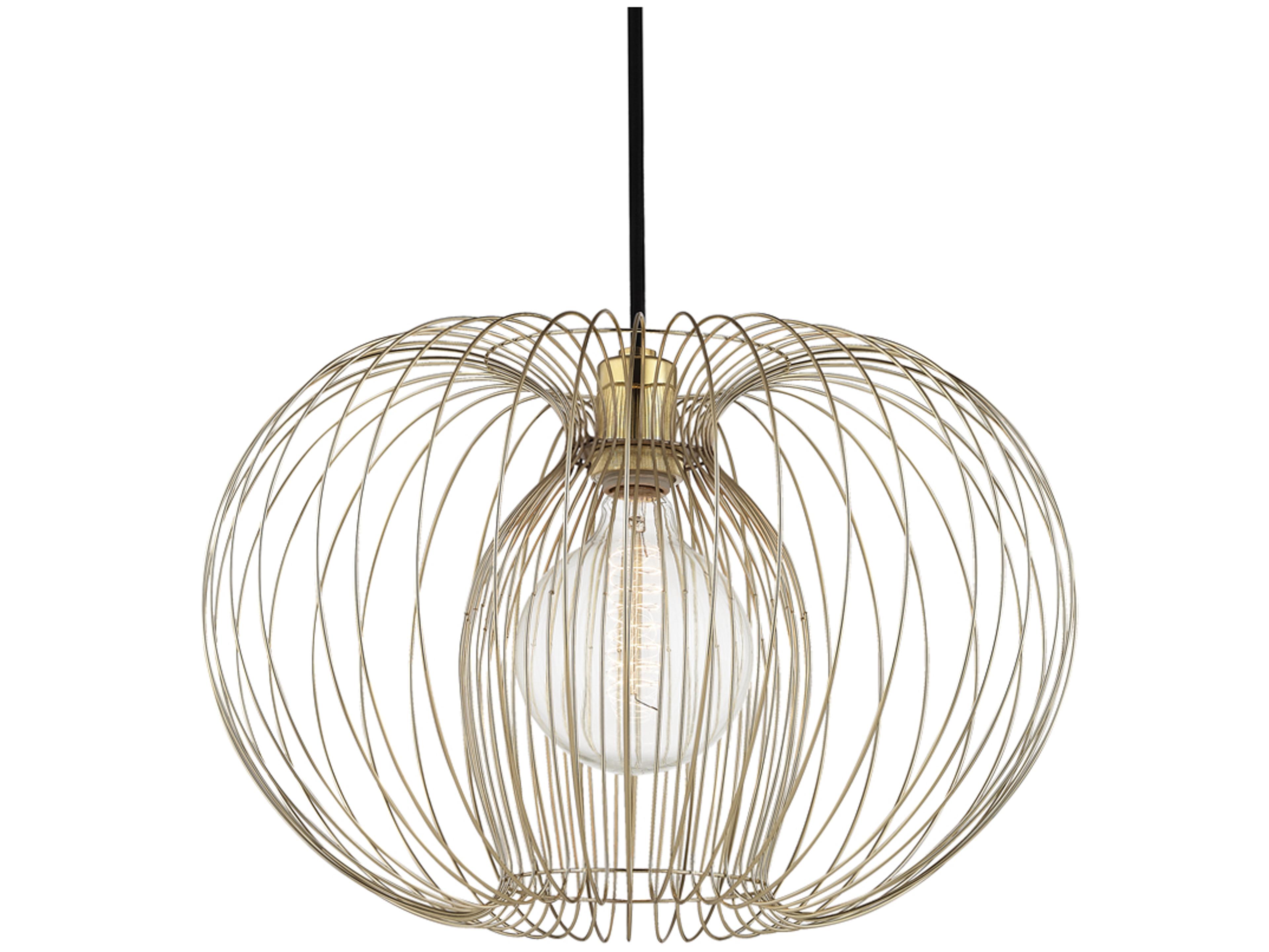 Mitzi Jasmine 1-Light Polished Brass Pendant