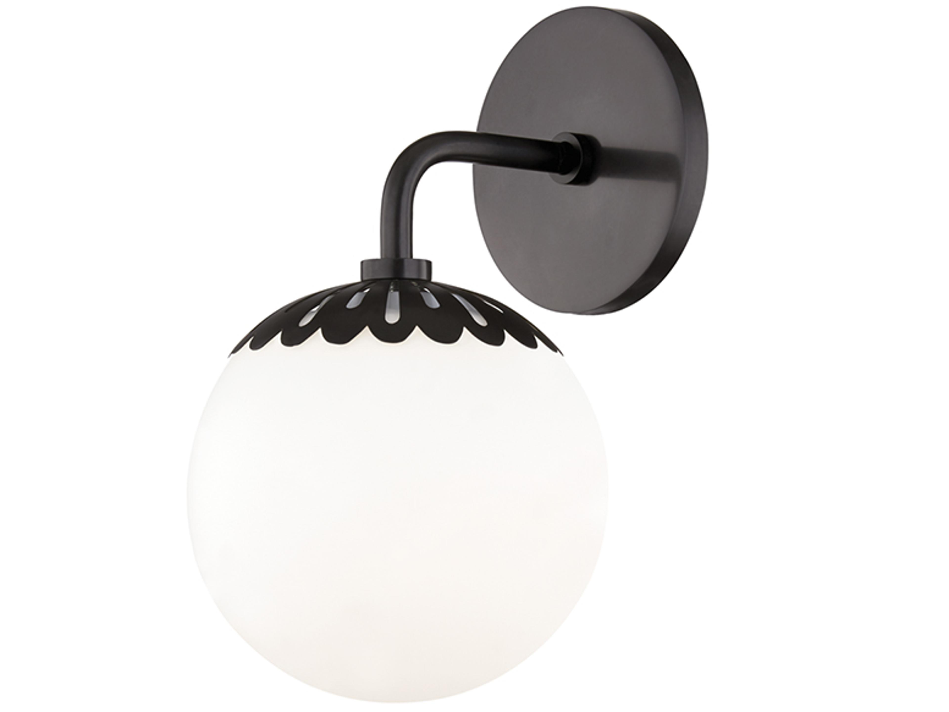 Mitzi Paige 1-Light Old Bronze Glass Wall Sconce