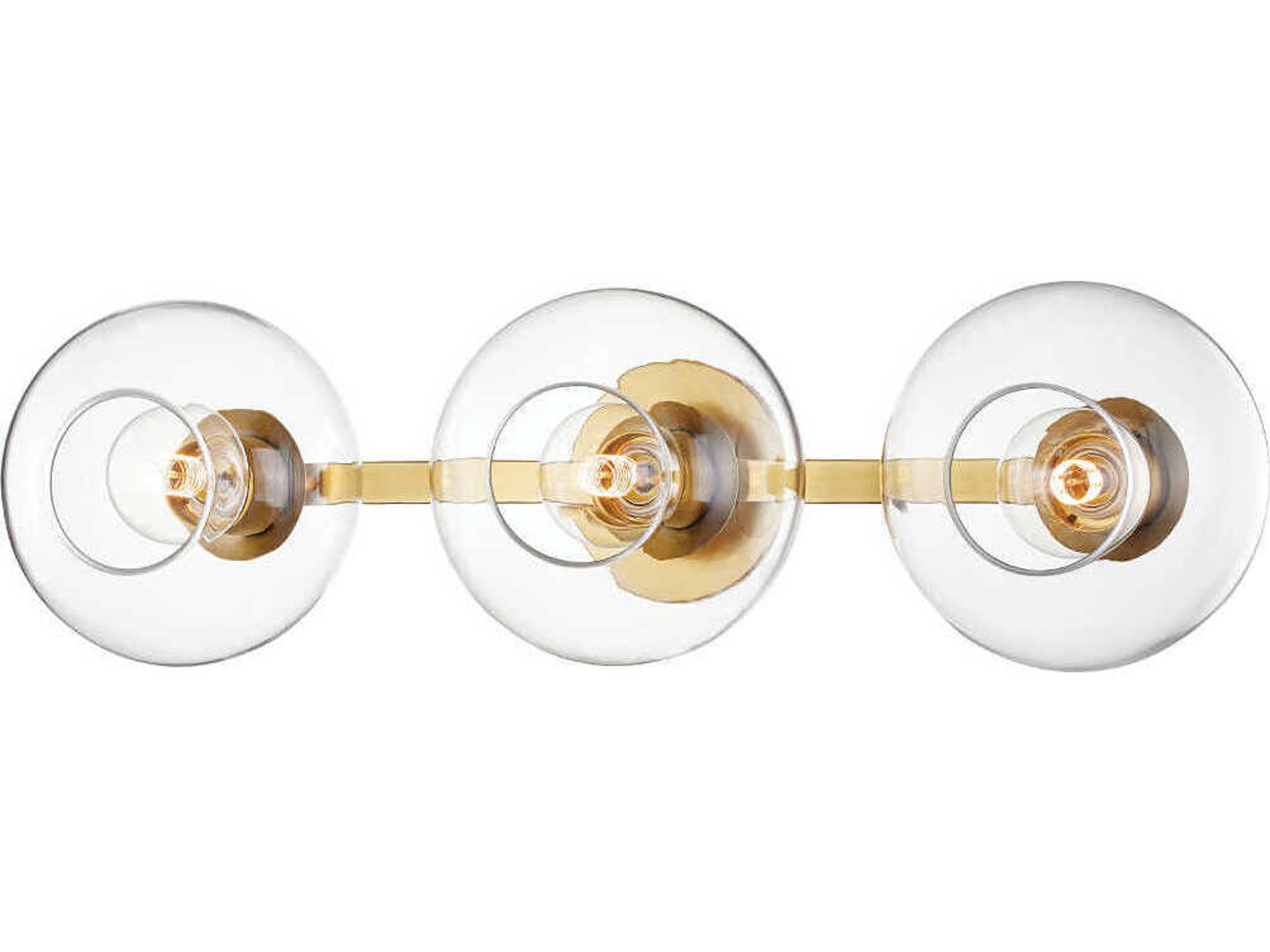 Mitzi Margot 3-Light Aged Brass Vanity Light