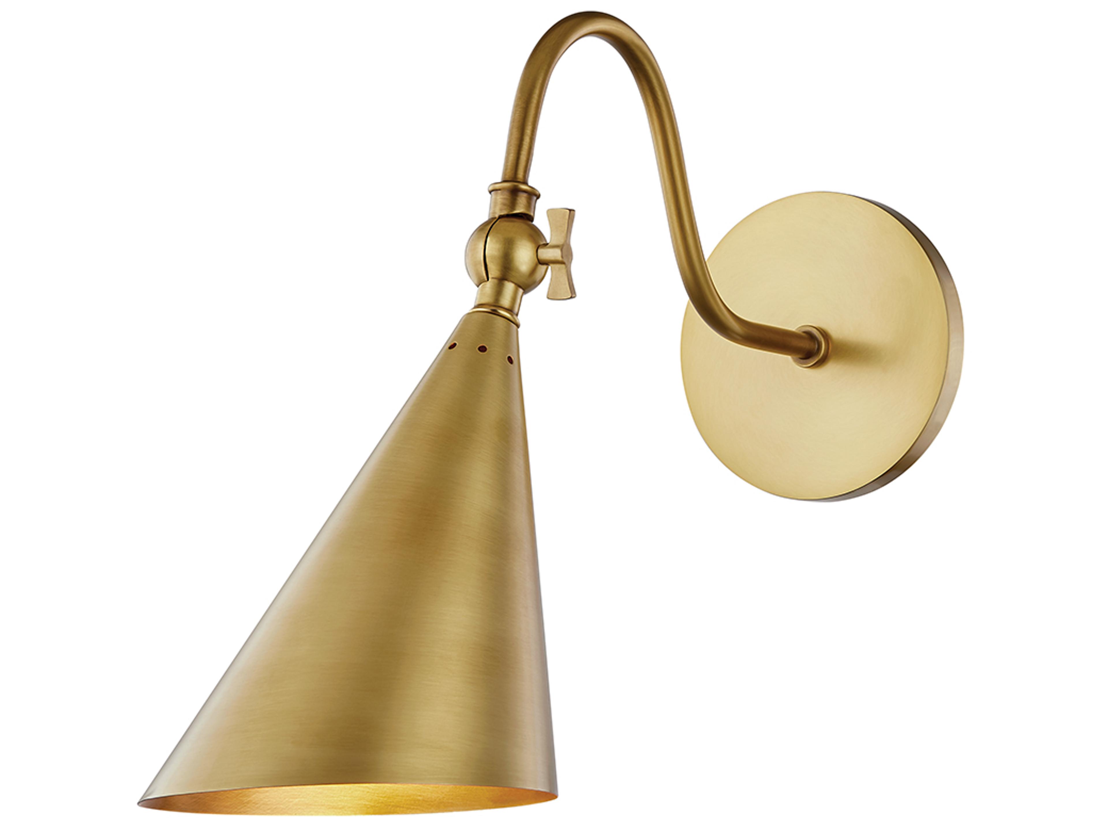 Mitzi Lupe 1-Light Aged Brass Wall Sconce
