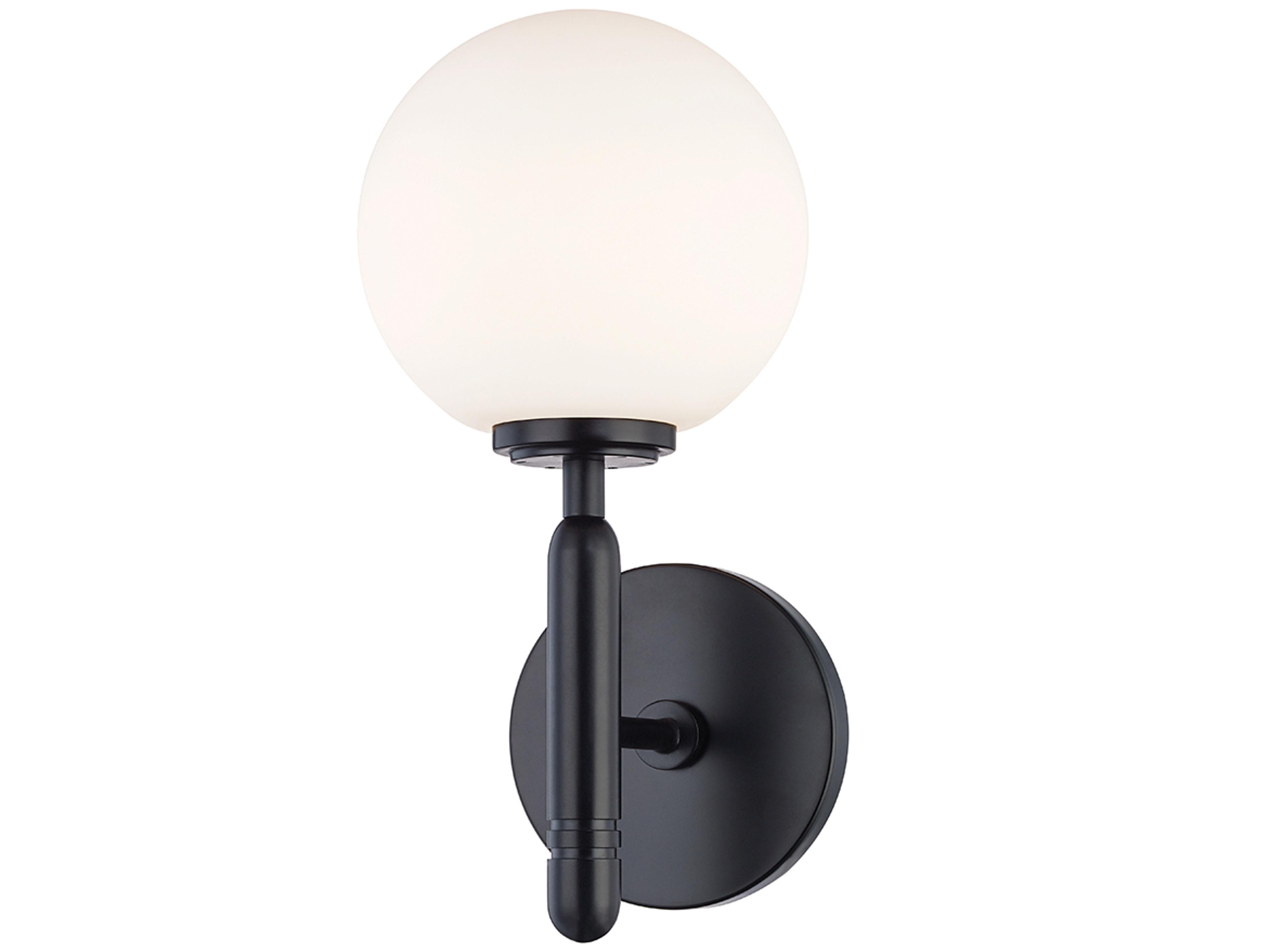 Mitzi Mina 1-Light Black Glass LED Wall Sconce