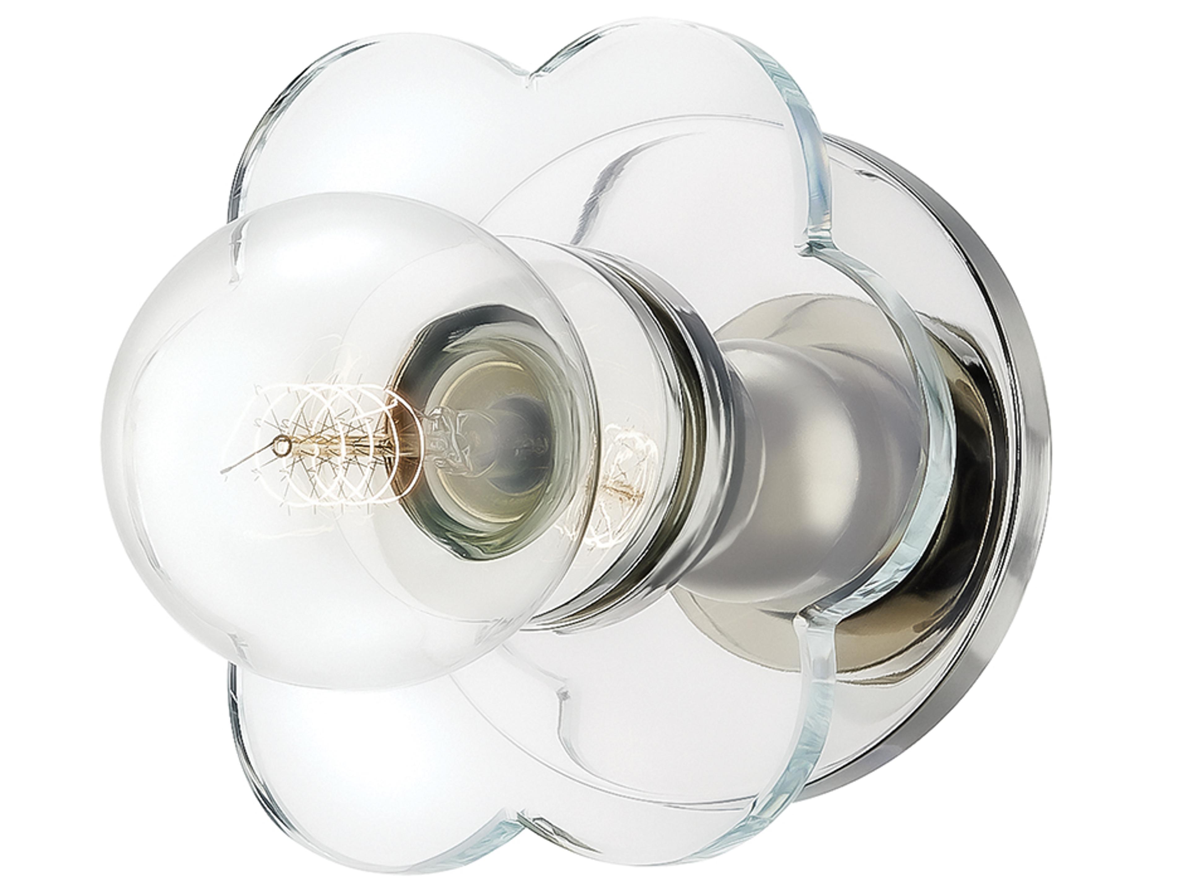 Mitzi Alexa 1-Light Polished Nickel Crystal Wall Sconce