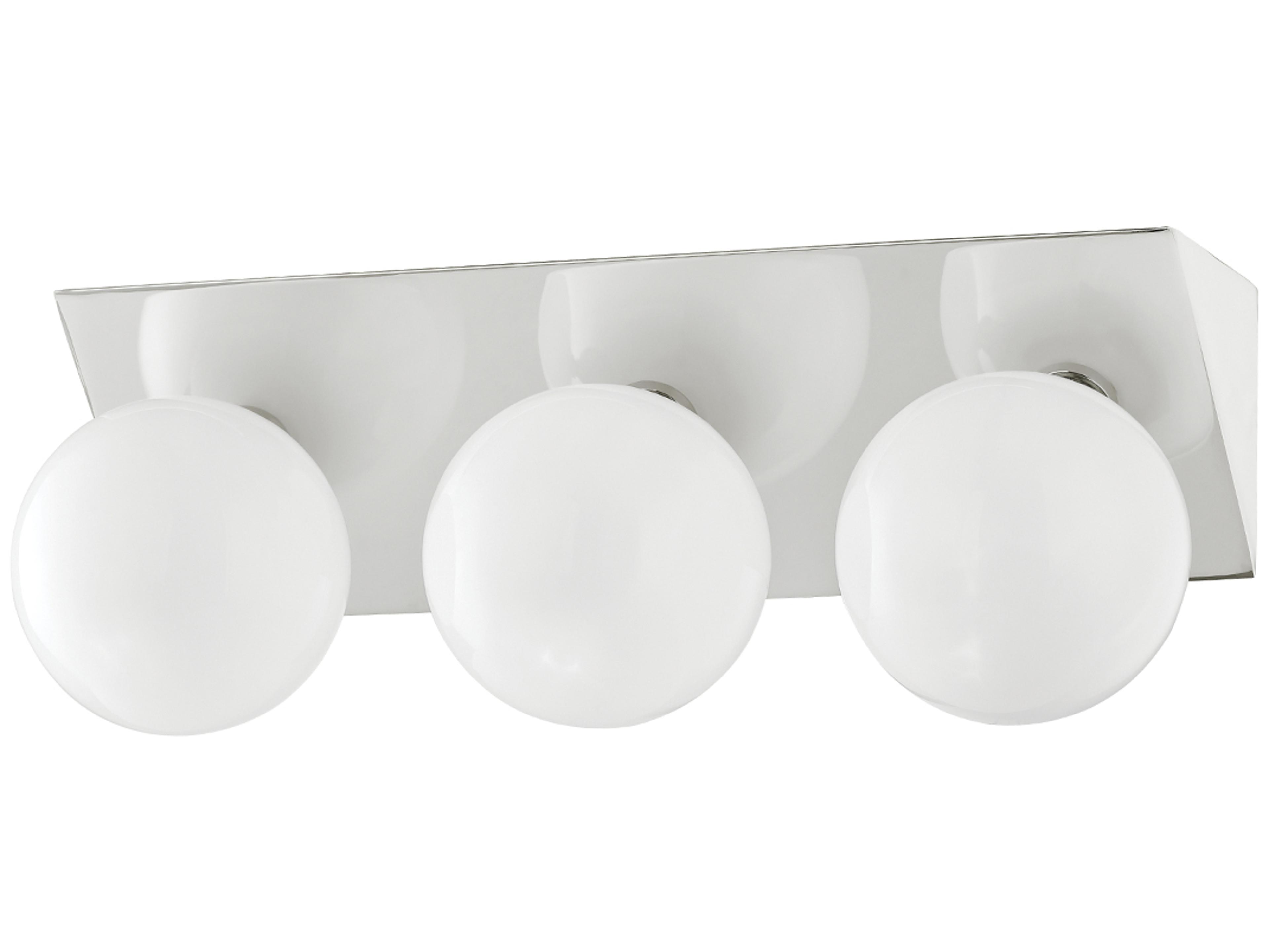 Mitzi Aspyn 3-Light Polished Nickel Glass Vanity Light