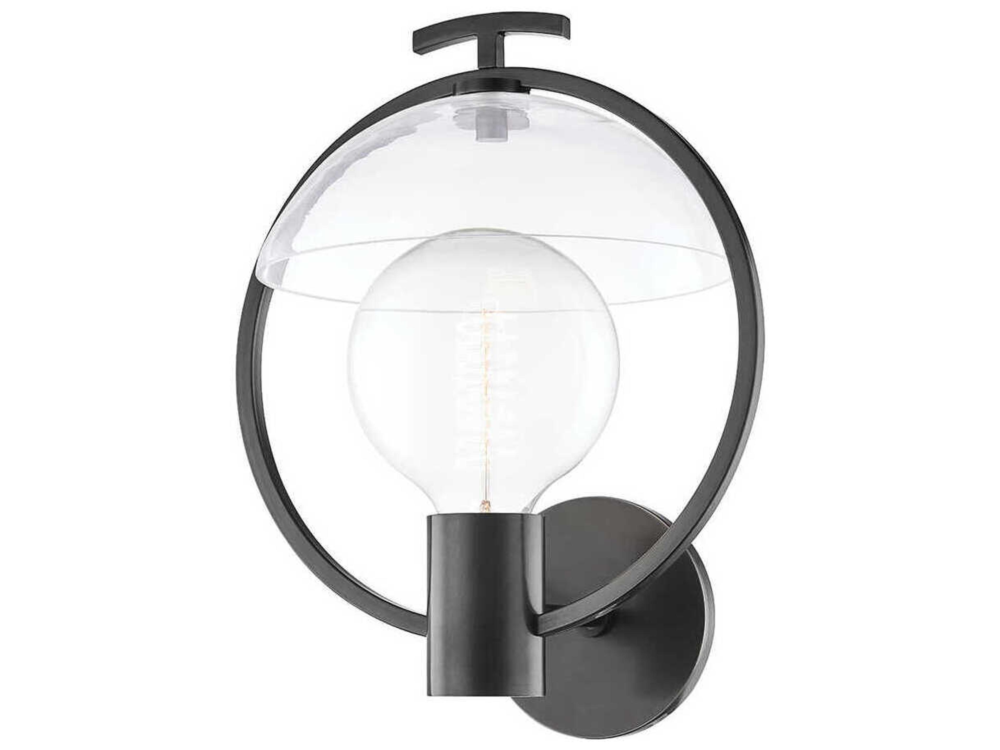 Mitzi Ringo 1-Light Old Bronze Glass Wall Sconce