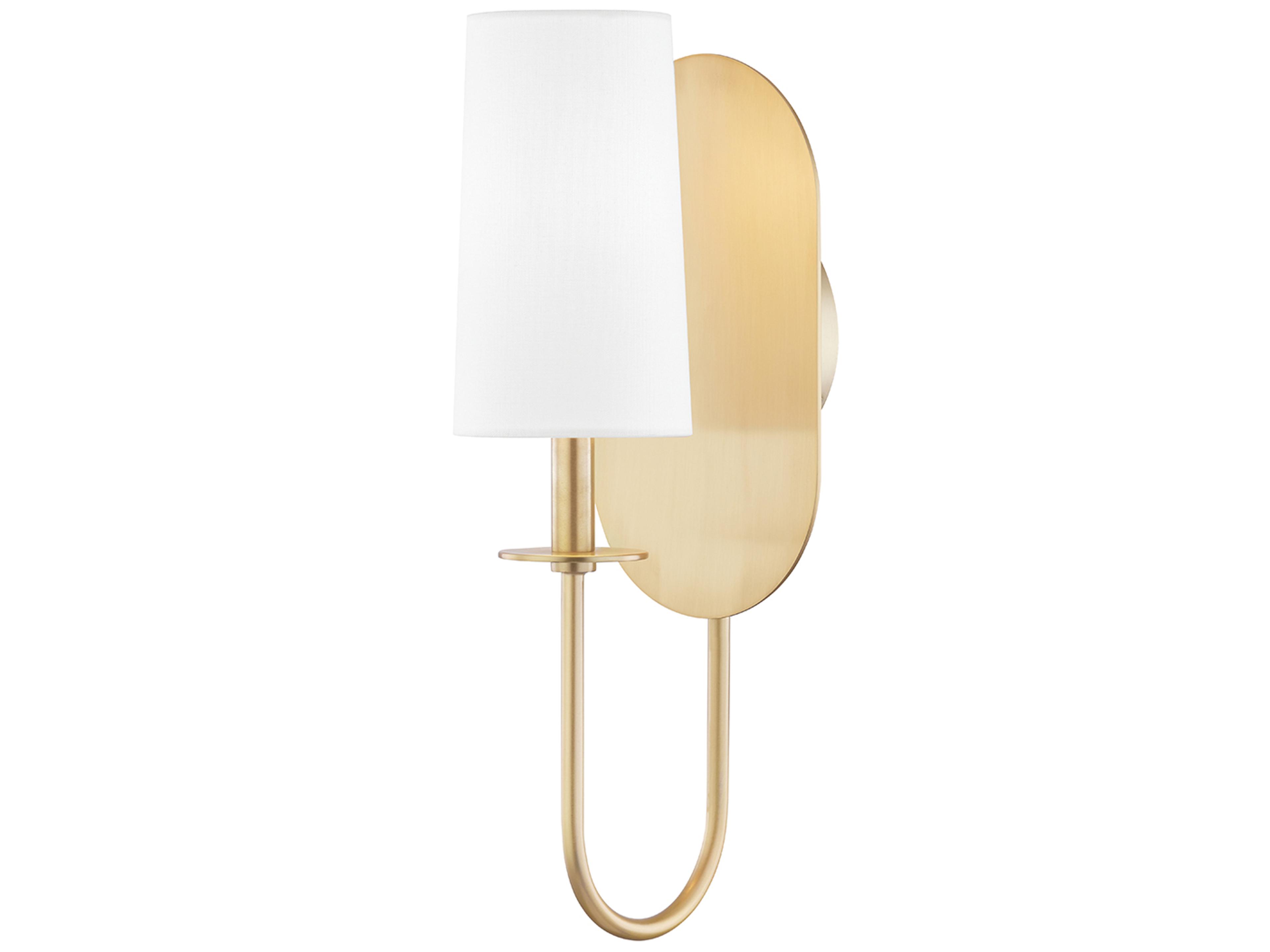 Mitzi Lara 1-Light Aged Brass Wall Sconce