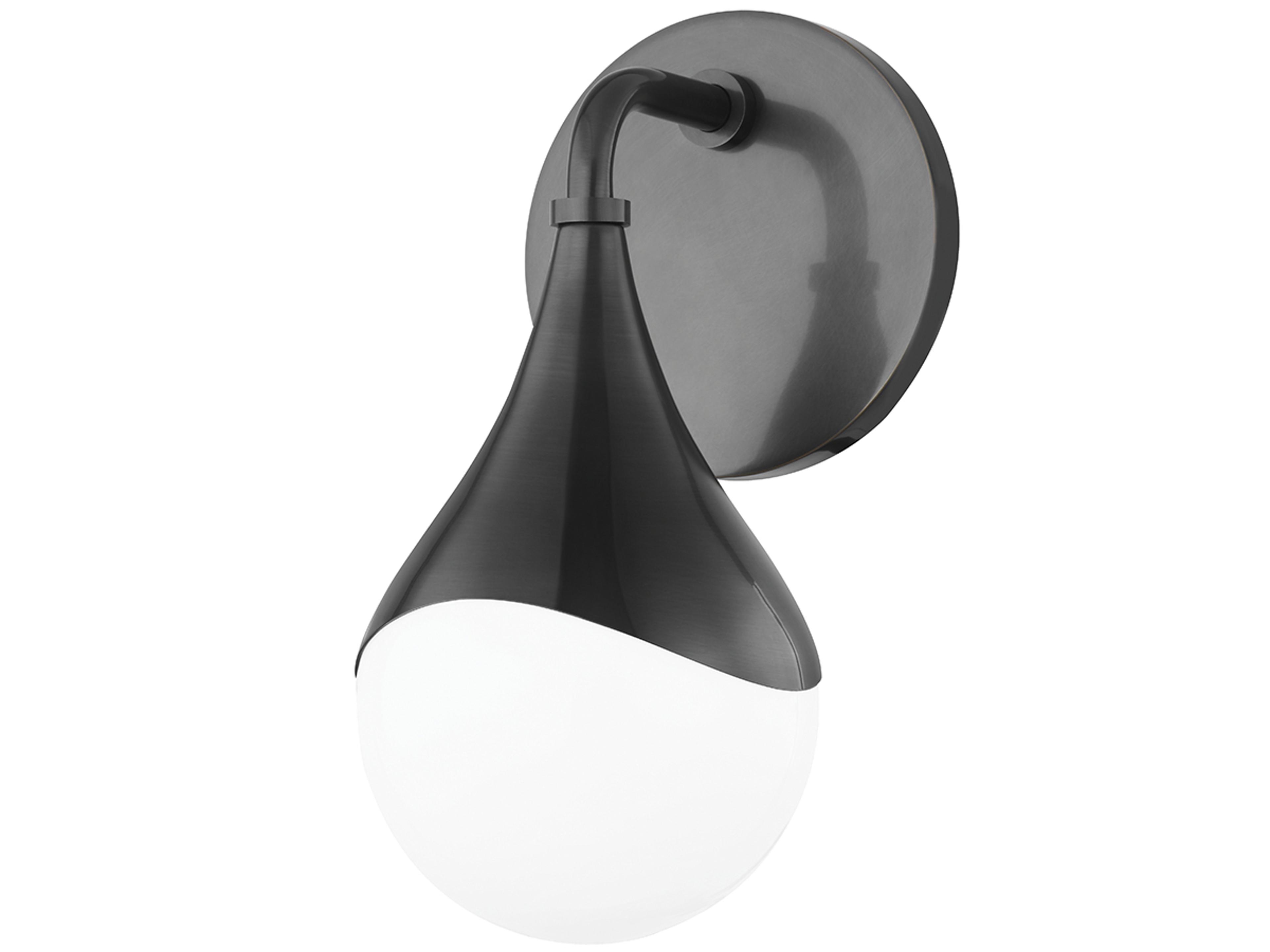 Mitzi Ariana 1-Light Old Bronze Glass LED Wall Sconce