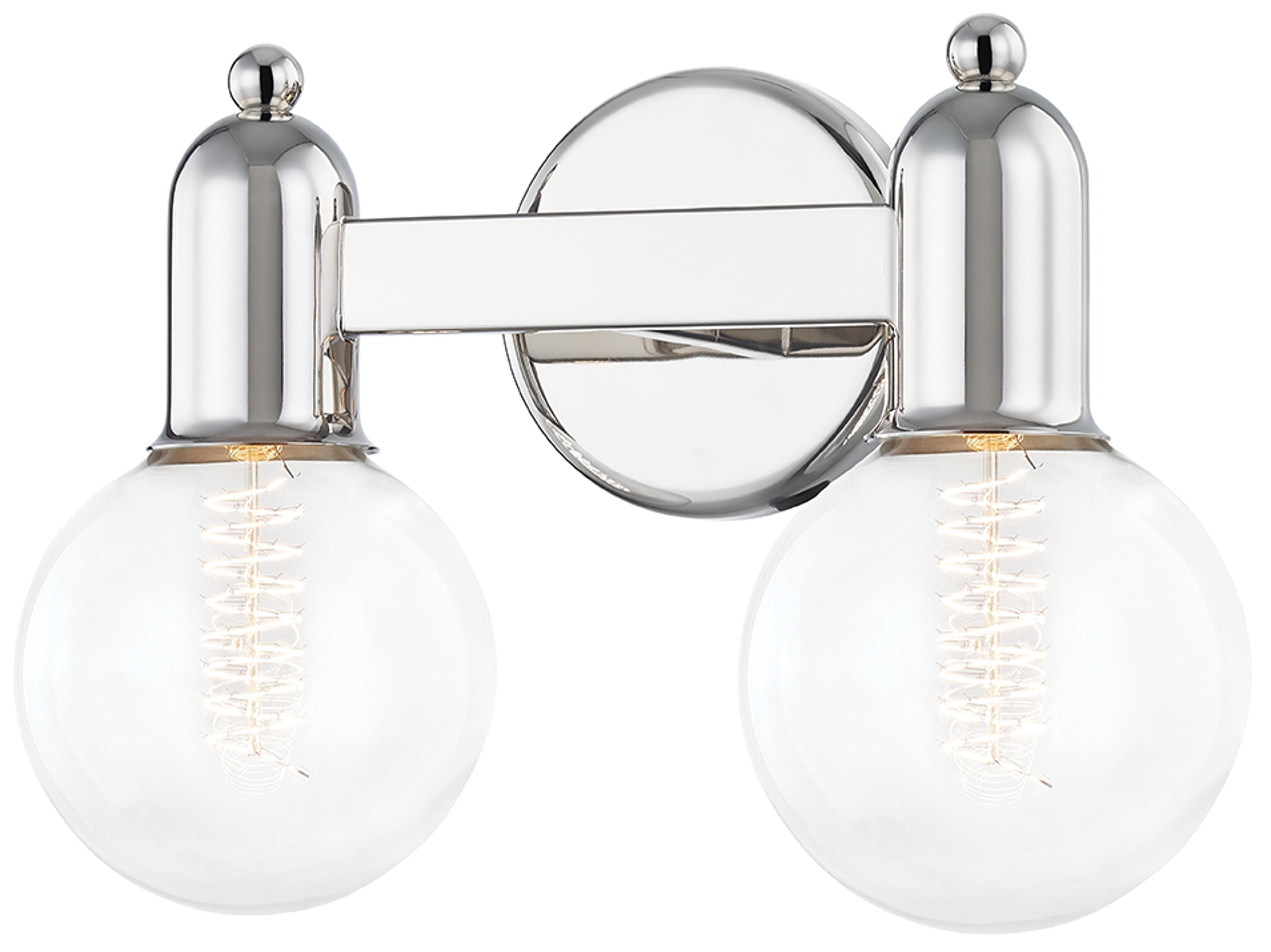 Mitzi Bryce 2-Light Polished Nickel Vanity Light
