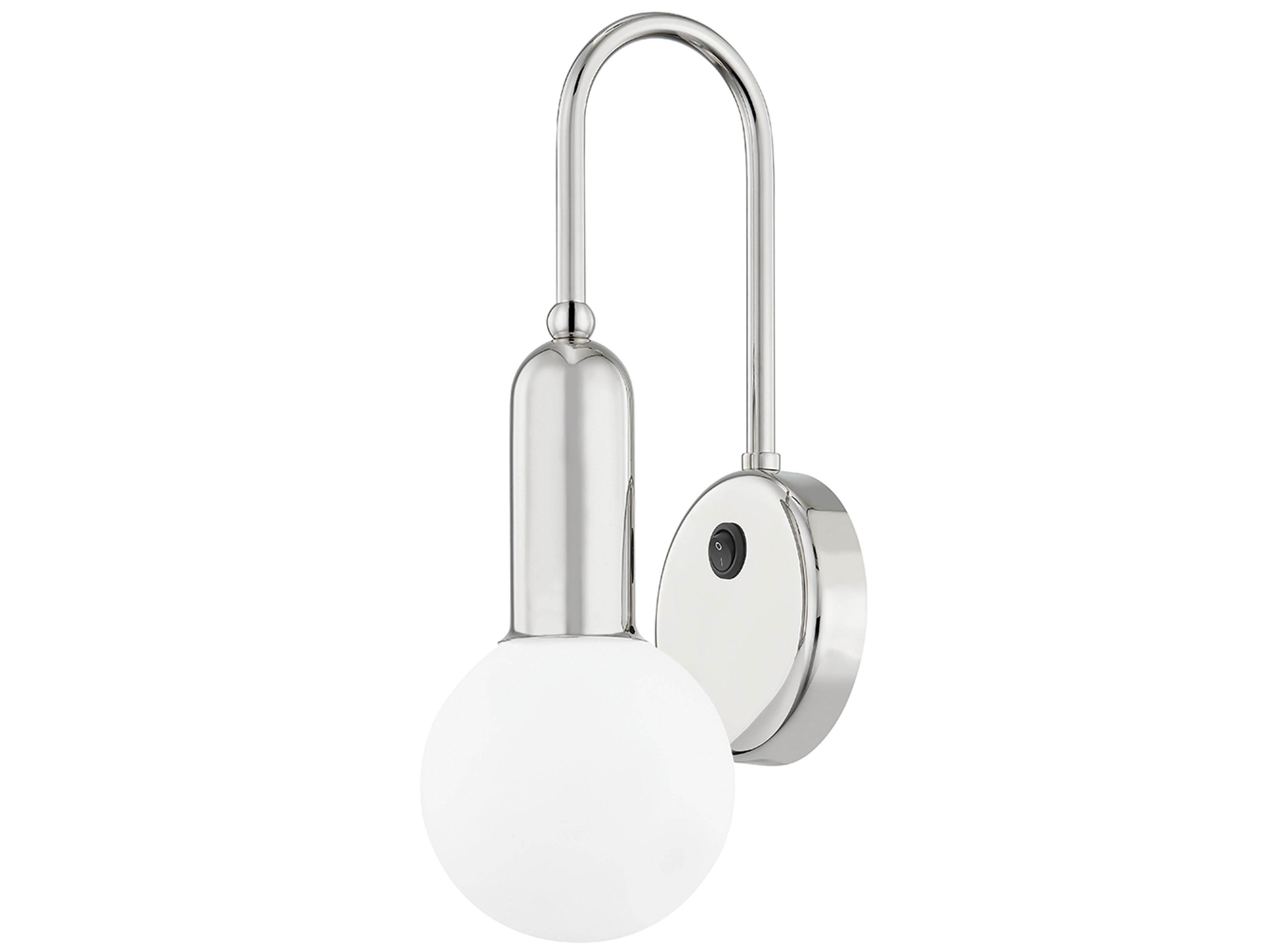 Mitzi Gabby 1-Light Polished Nickel Wall Sconce