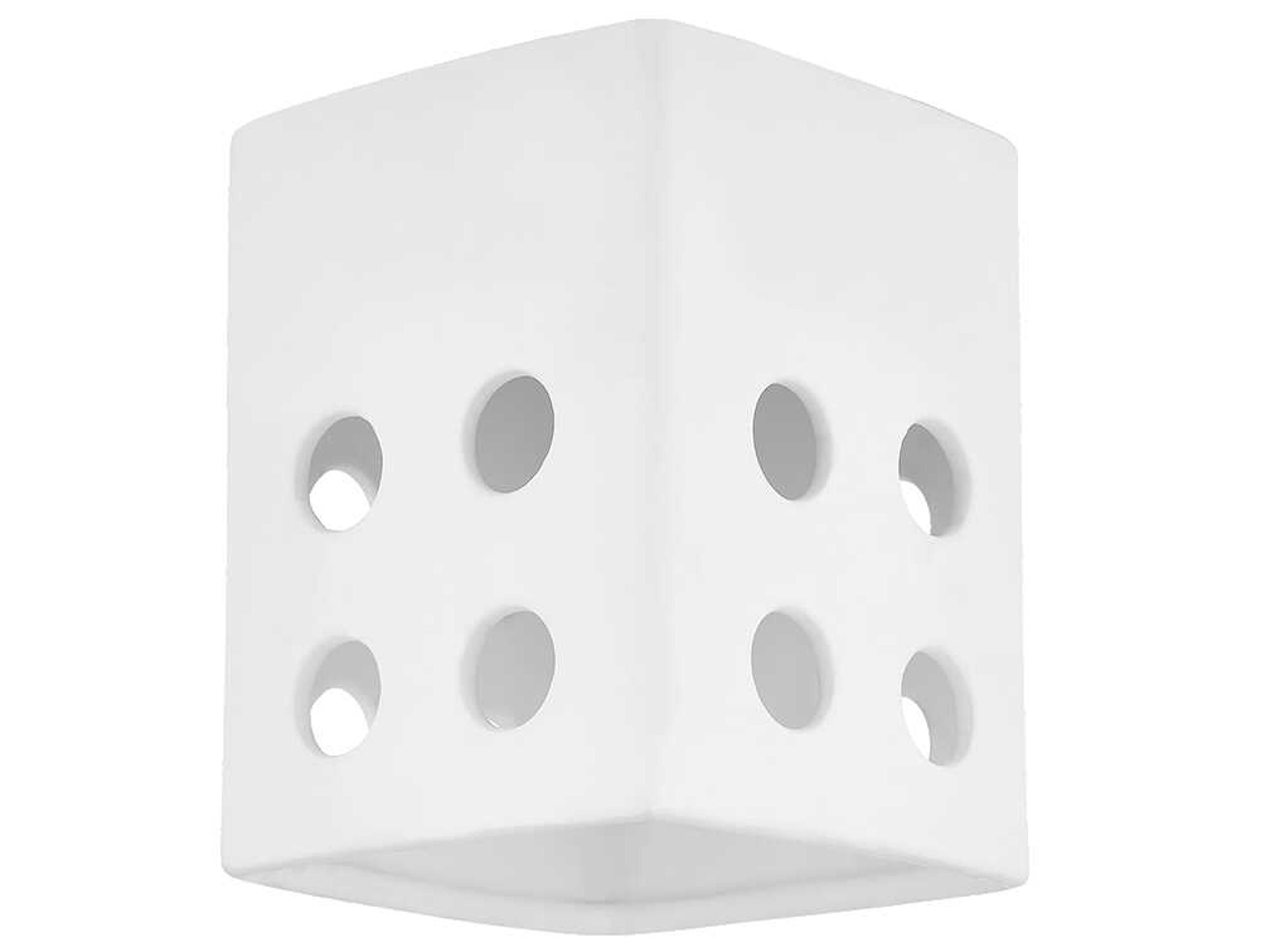 Mitzi Tatum 1-Light Aged Brass & Ceramic Raw Matte White Flush Mount