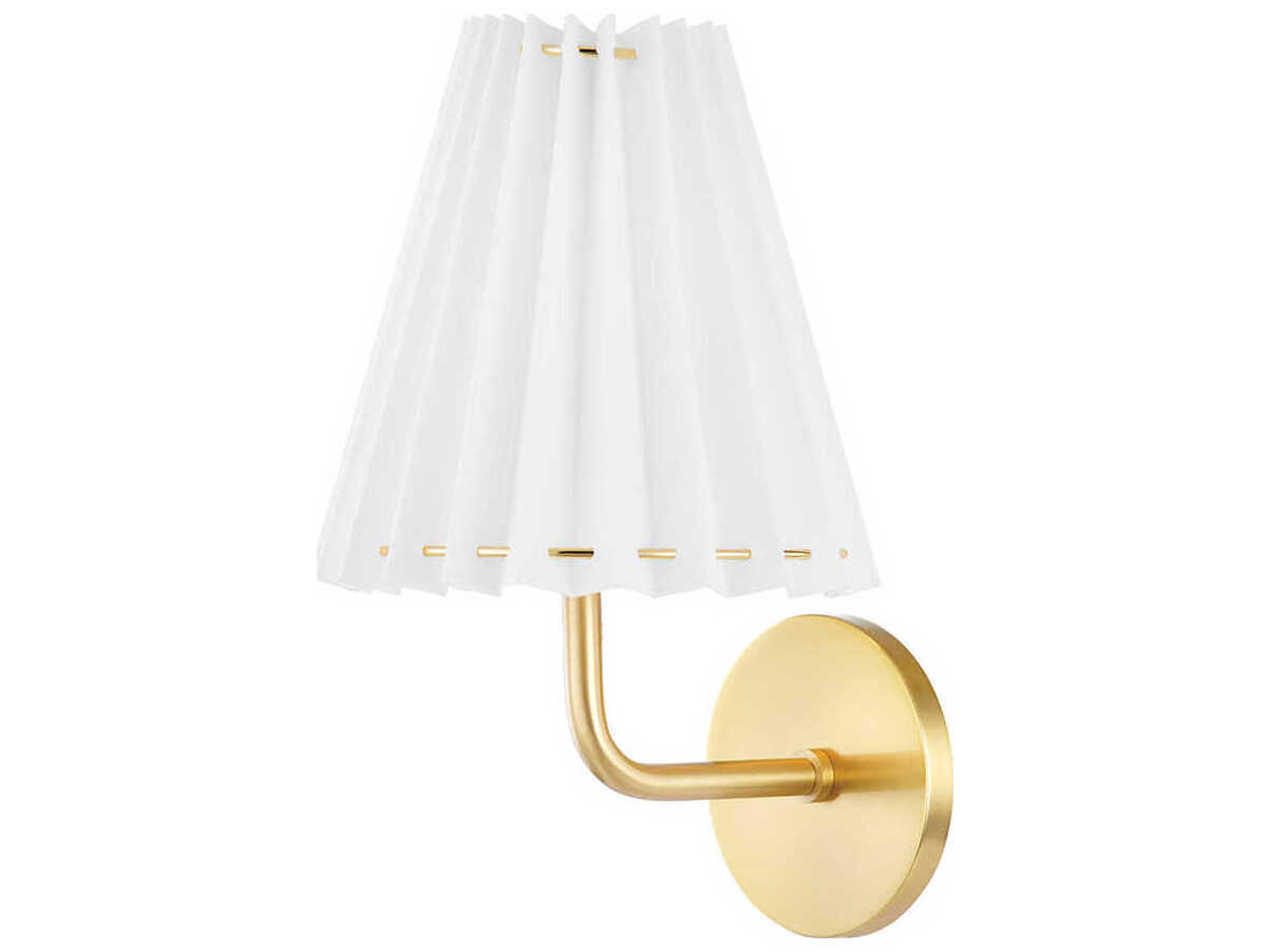 Demi 1-Light Aged Brass LED Wall Sconce